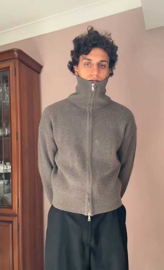 The Essential Ribbed Zip-Up Sweater