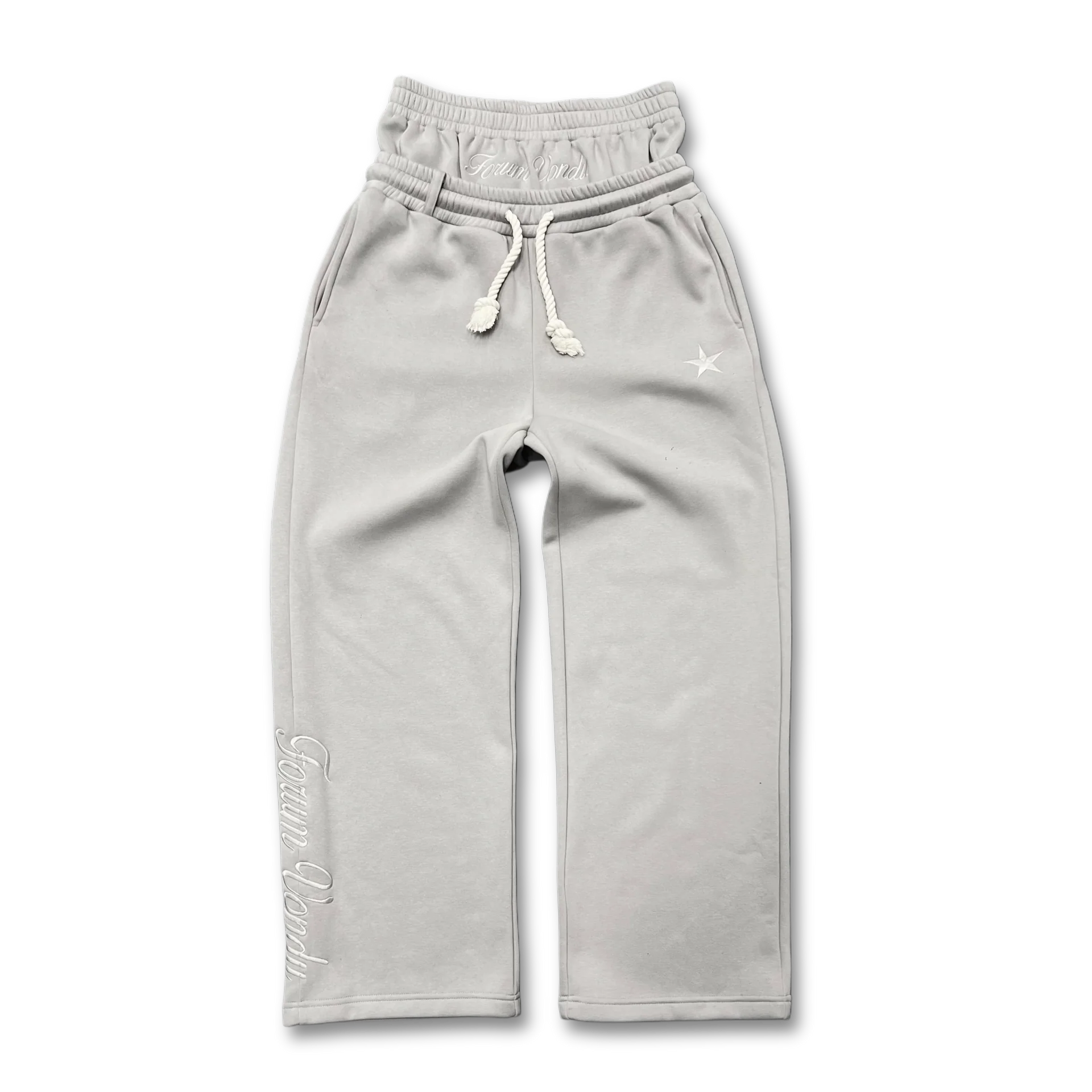 Double drawstring sweatpants