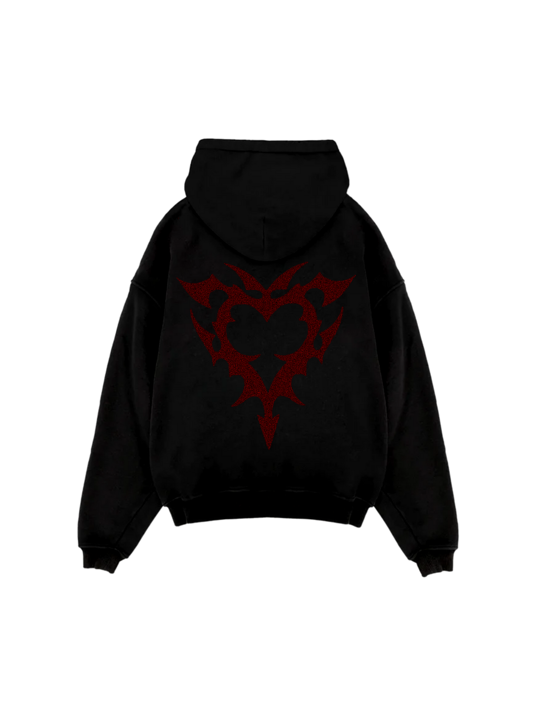 HEART RHINESTONE HOODIE