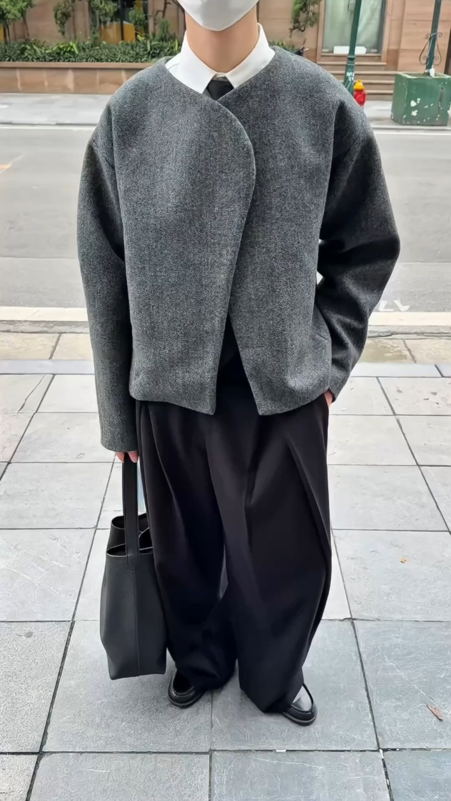 GREY BELLAC WOOL JACKET