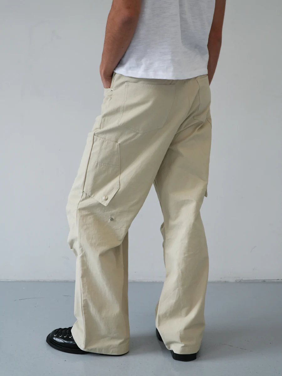 TAN TWILL CARPENTER TROUSERS