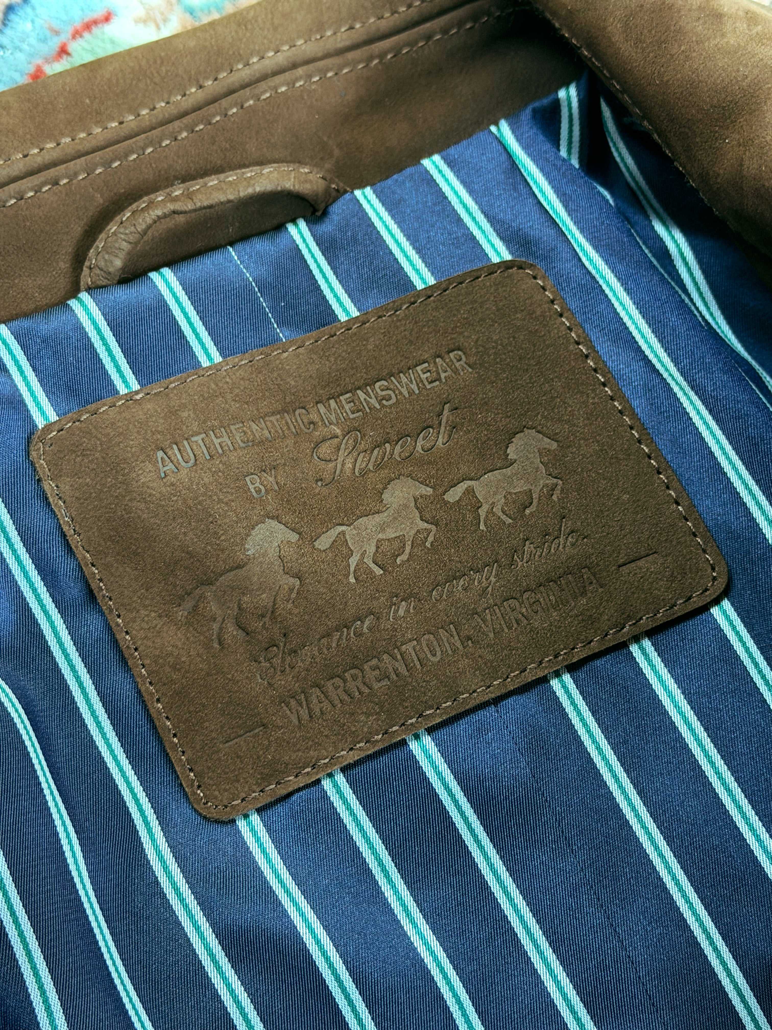 Suede Leather Horse Jacket