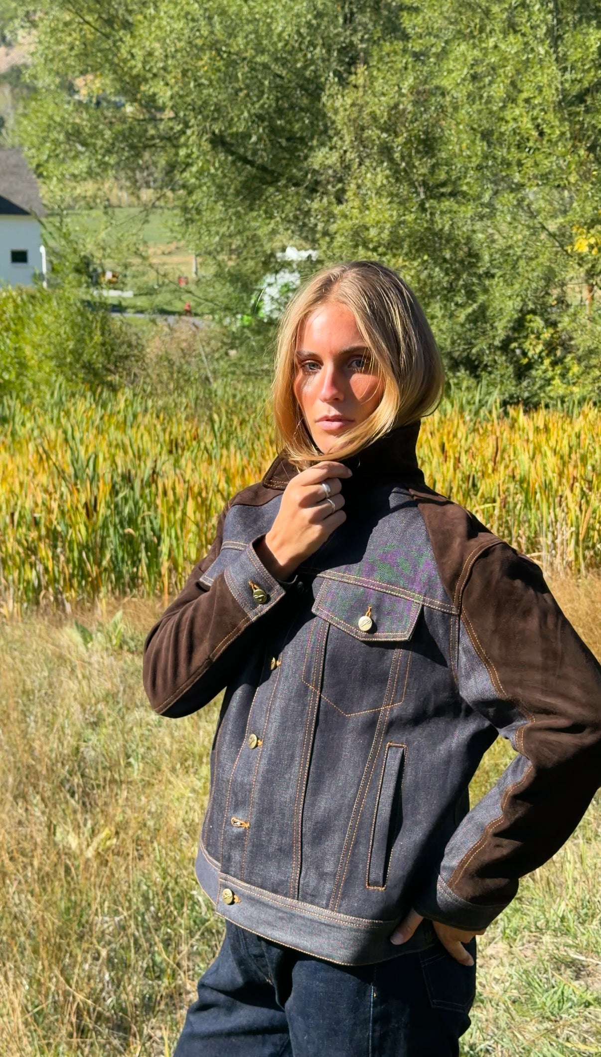 Selvedge Denim & Suede Jacket