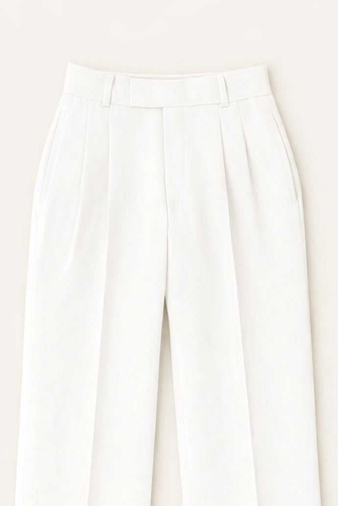 STRAIGHT FIT SINGLE PLEATED TROUSER