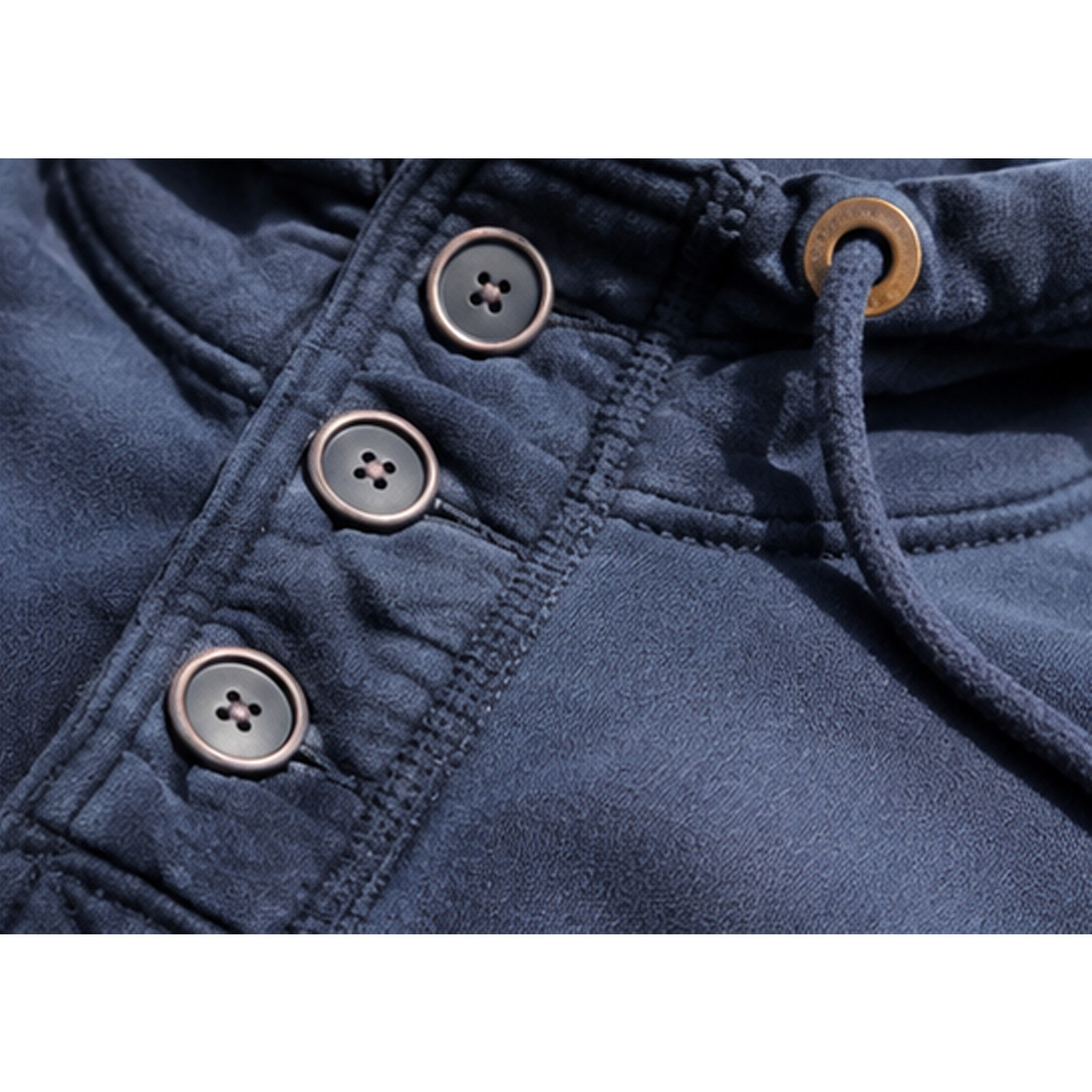 Button Placket Hoodie