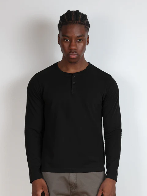 CROP MUSCLE TEE | HENLEY LONG SLEEVE