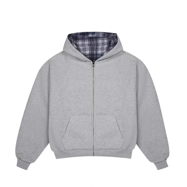 REVERSIBLE DOUBLE HOOD ZIP-HOODIE