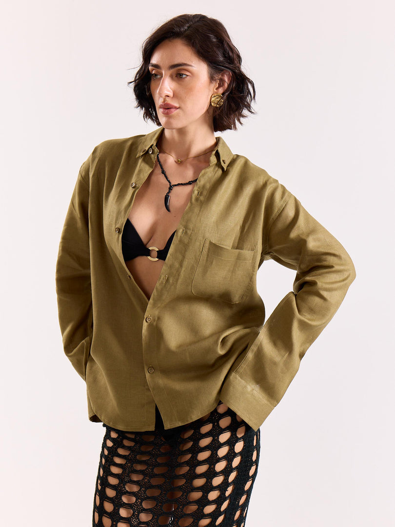 60s Lea Linen Shirt