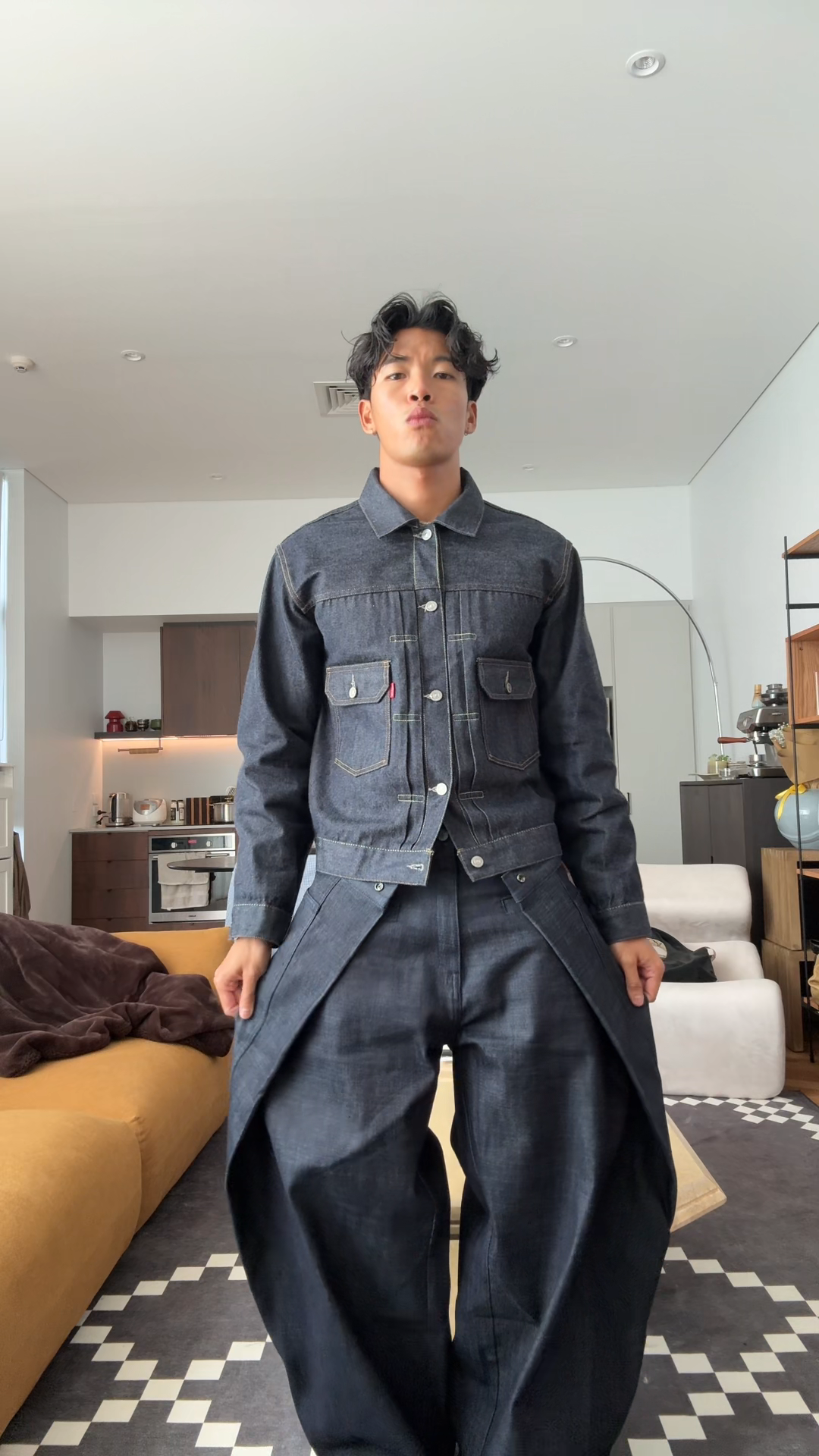 WRAPDENIM DOUBLE BUTTON