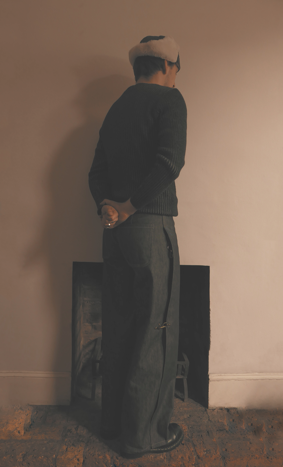Selvedge Denim Clasp Trousers
