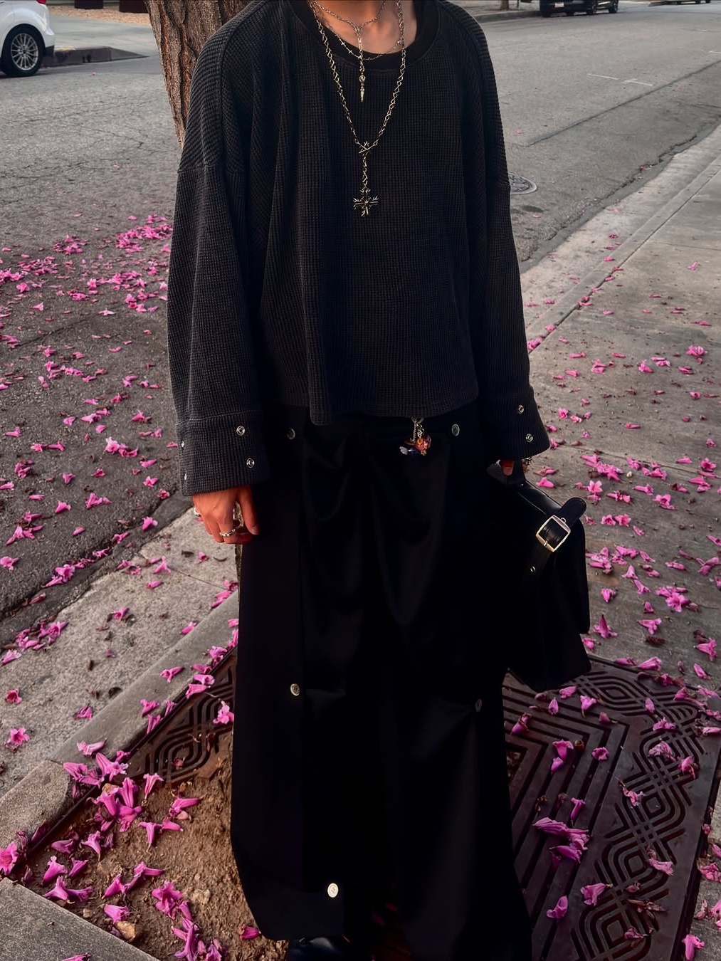 WIDE-CUFF WAFFLE LONG SLEEVE