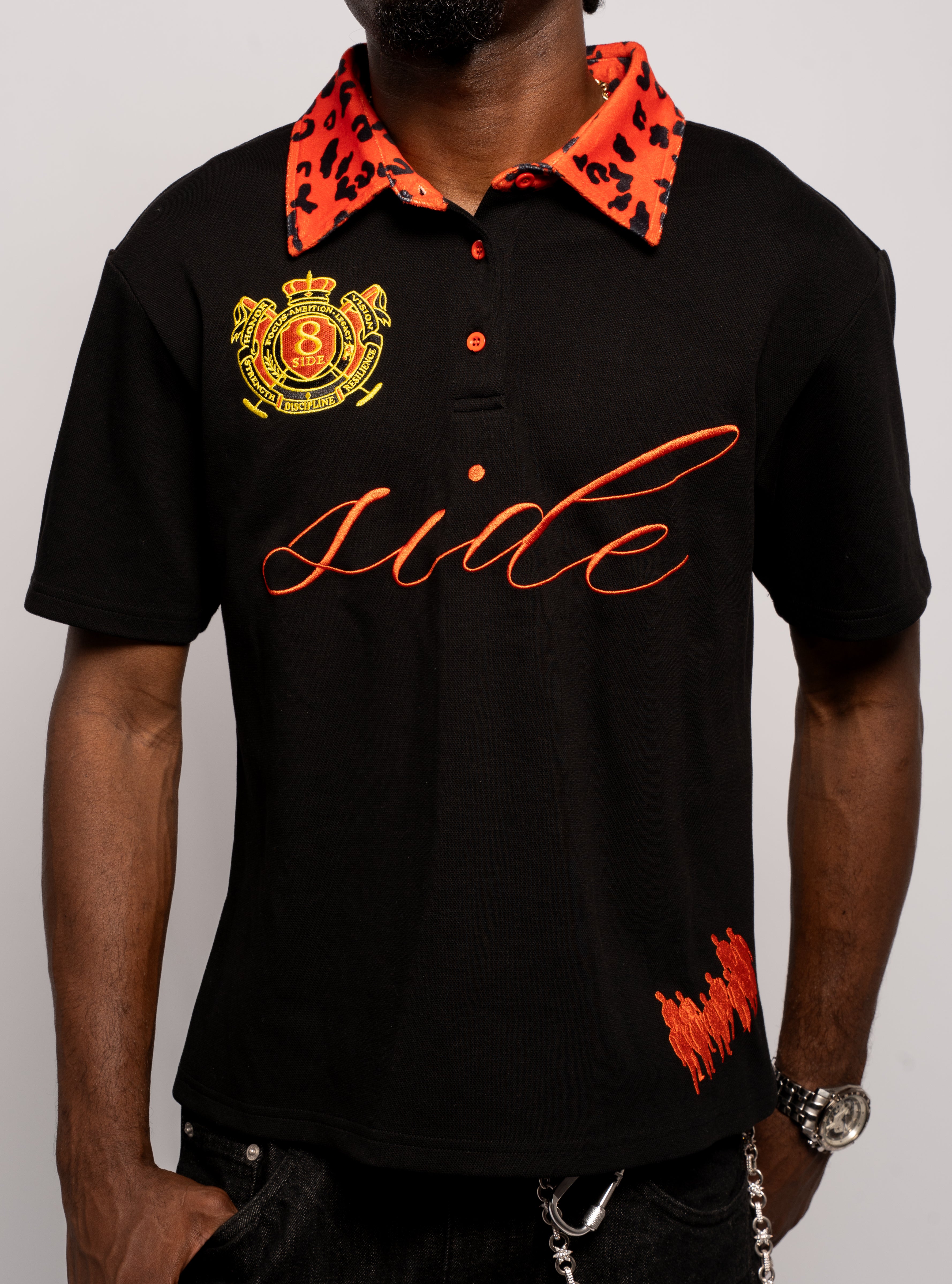 Outlaw Embroidered Polo Shirt