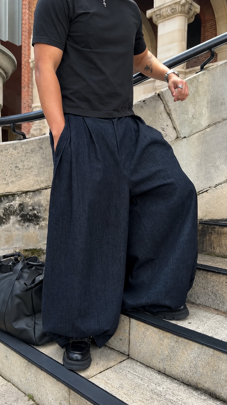 Men’s Oversized Balloon Fit Denim Pants