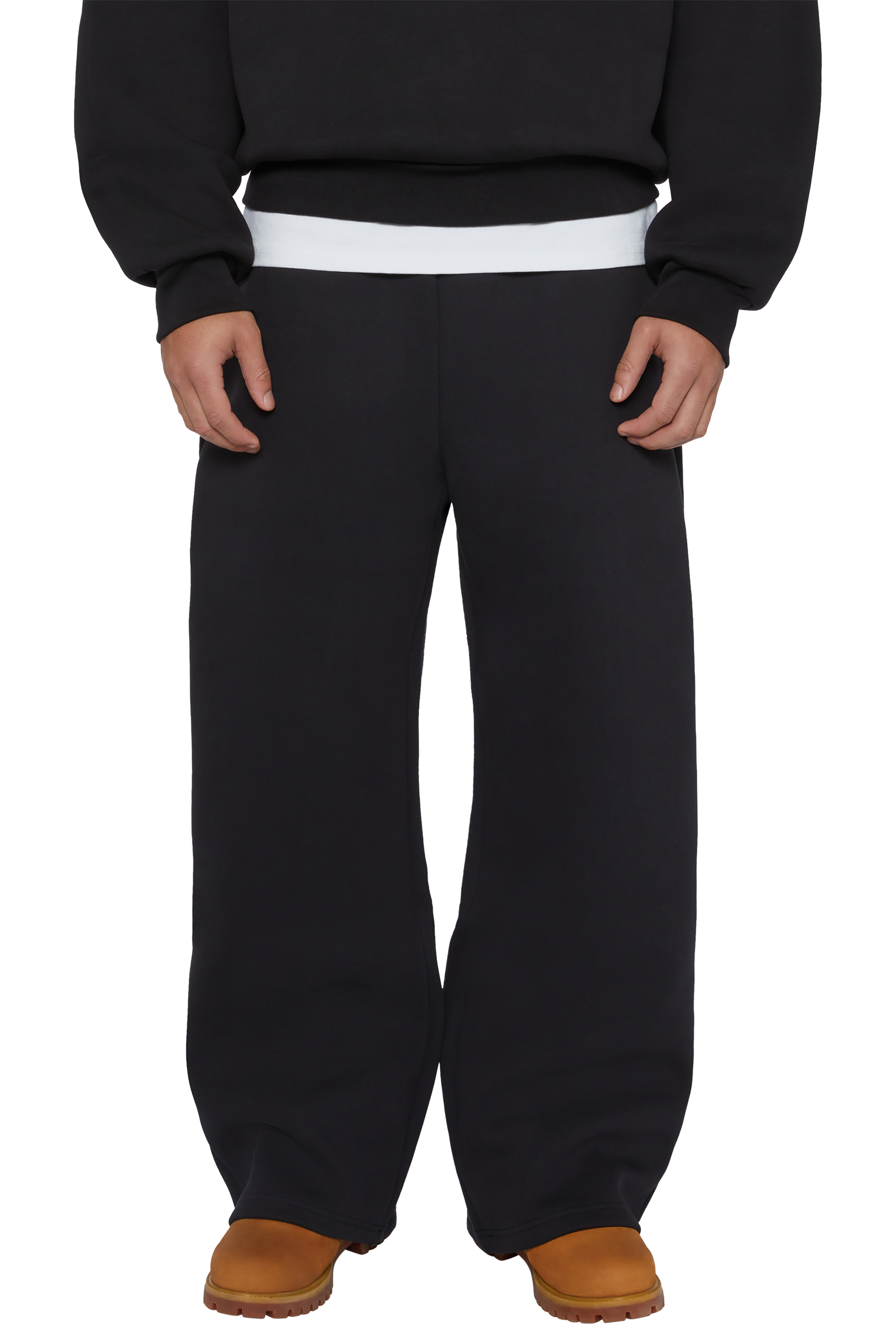 V2 610 GSM MONOCHROME COZY STRAIGHT LEG SWEATS