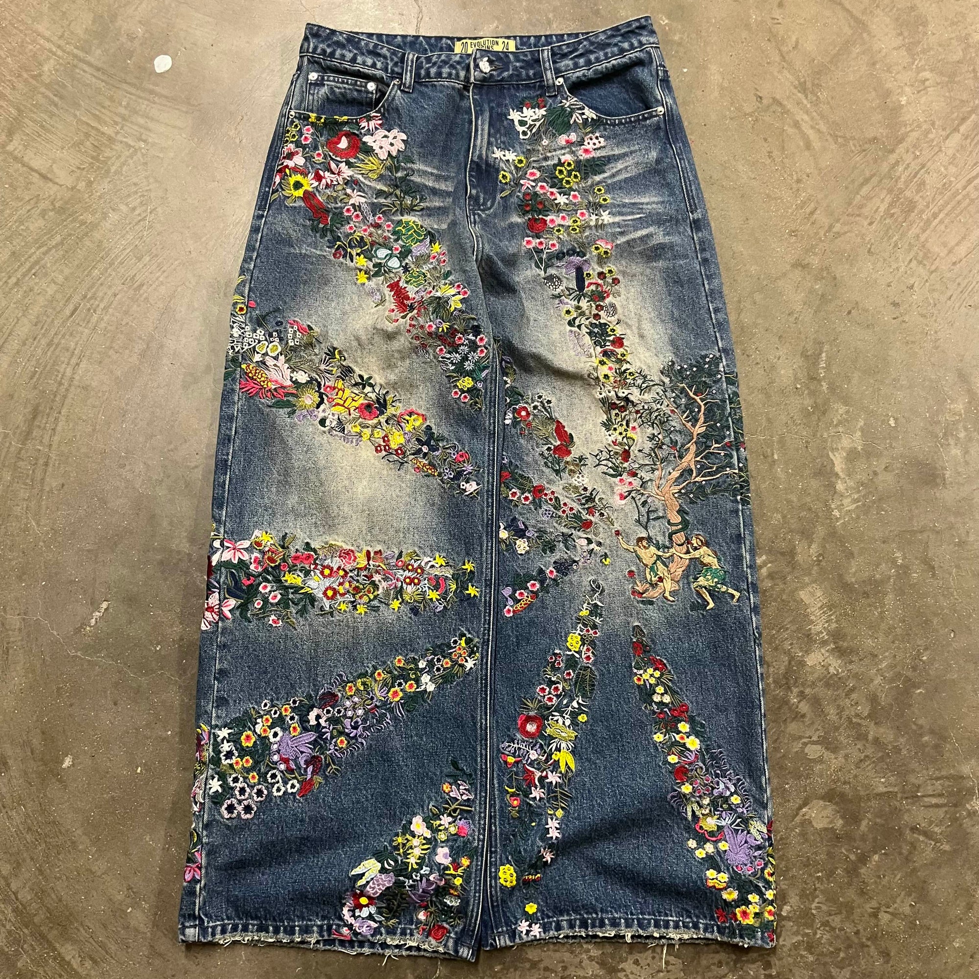 PRIMAL ZION EMBROIDERED DENIM