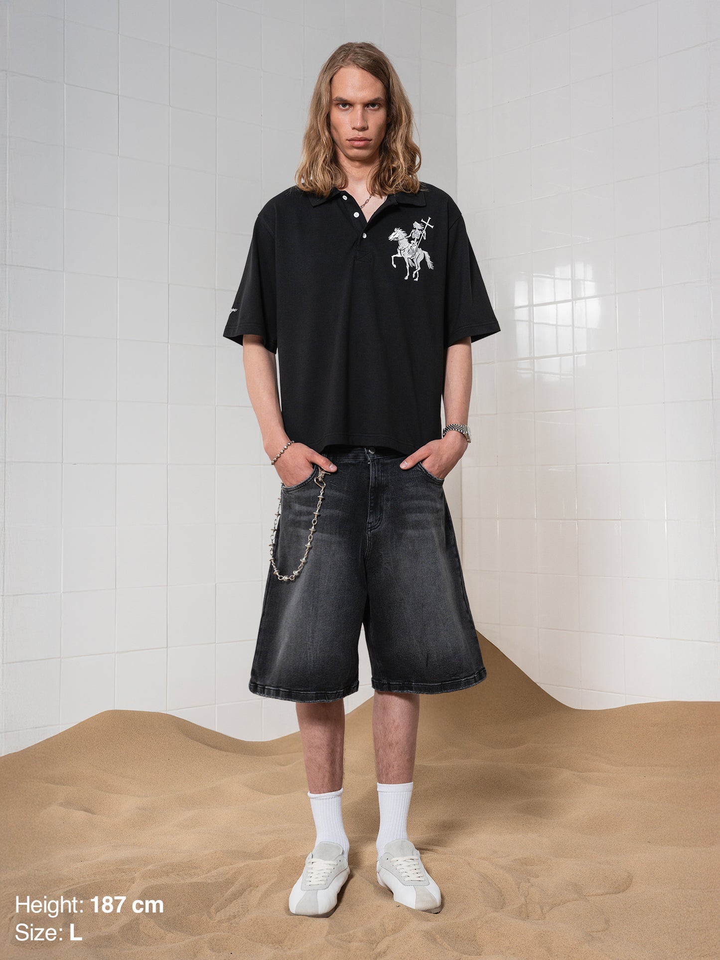 DENIM JORTS