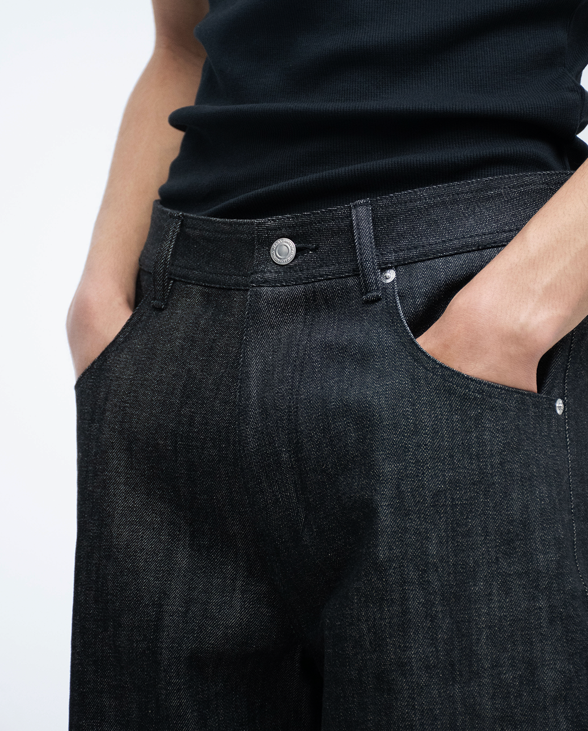 OKAYAMA RAW SELVEDGE BAGGY JEANS-INDIGO