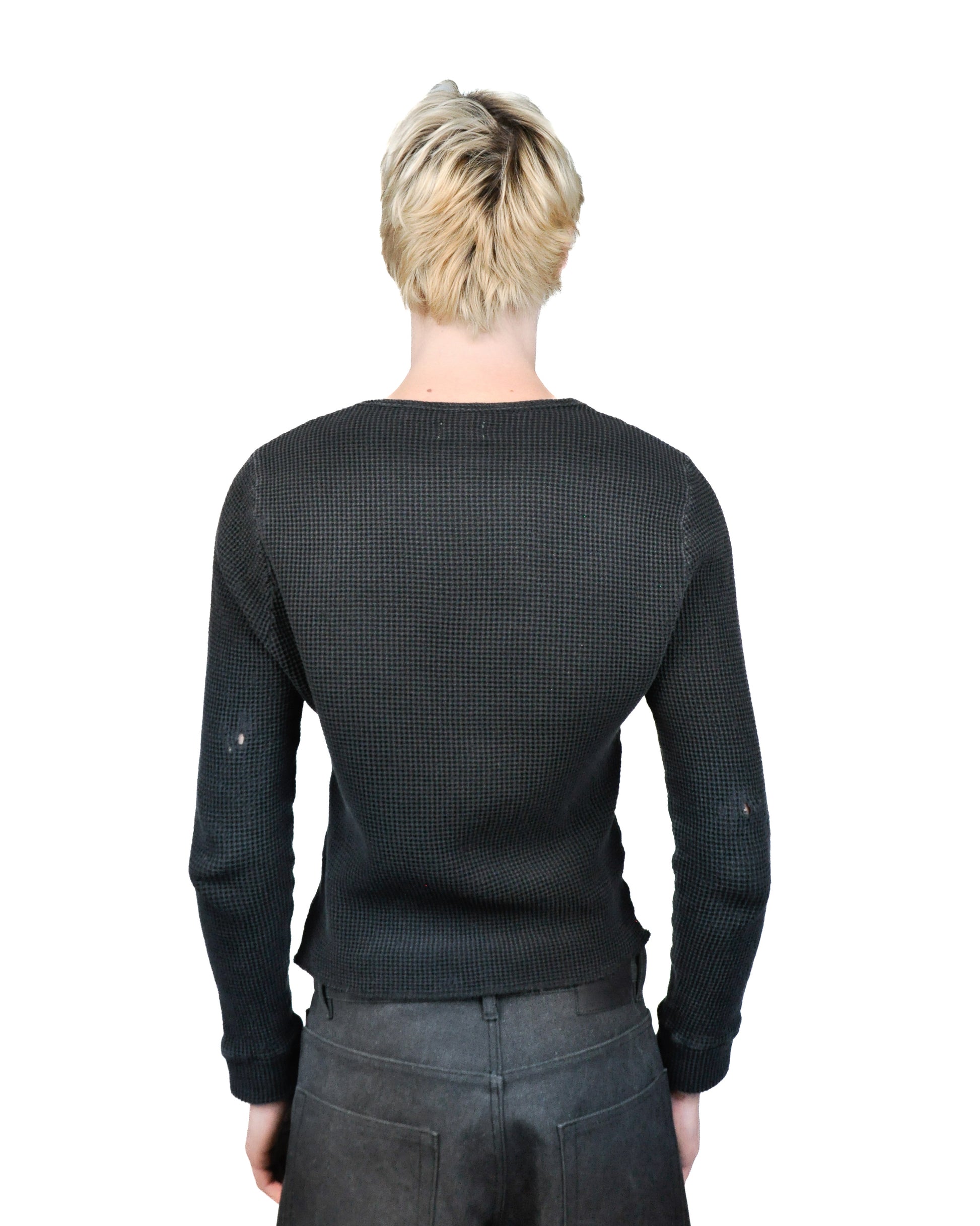 WAFFLE TEXTURED HENLEY