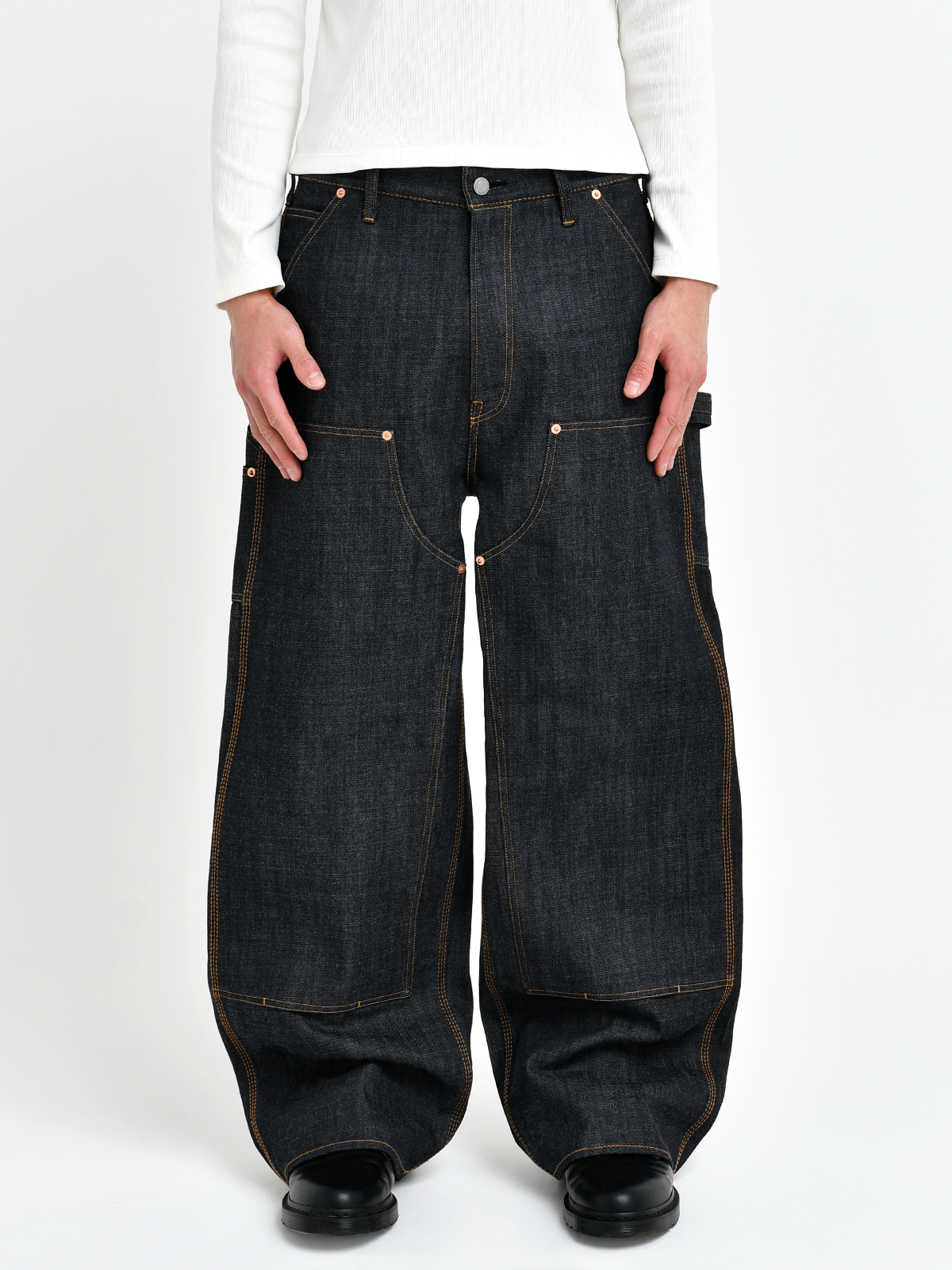 TOKYO DOUBLE KNEE DENIM TROUSERS