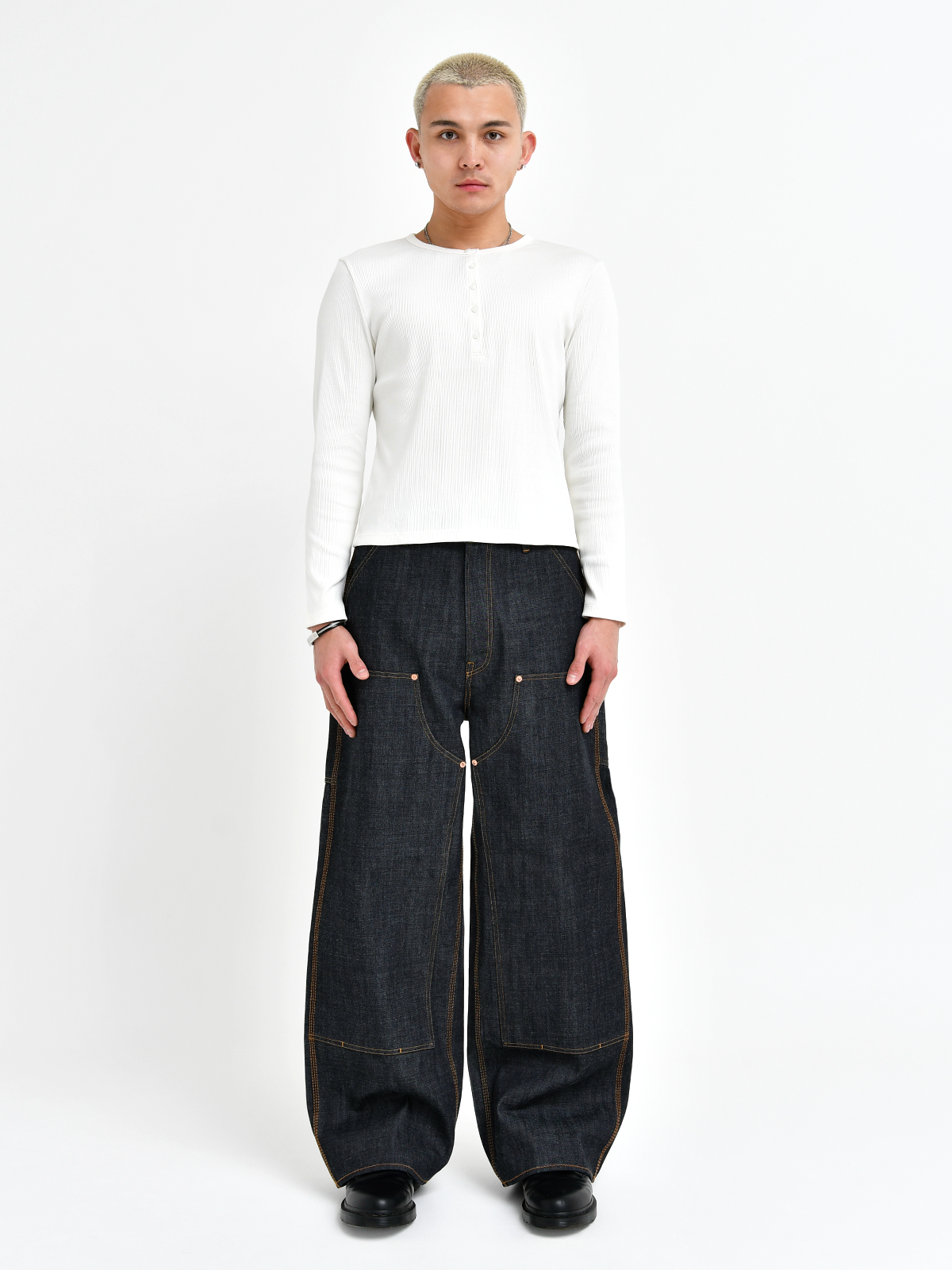 TOKYO DOUBLE KNEE DENIM TROUSERS