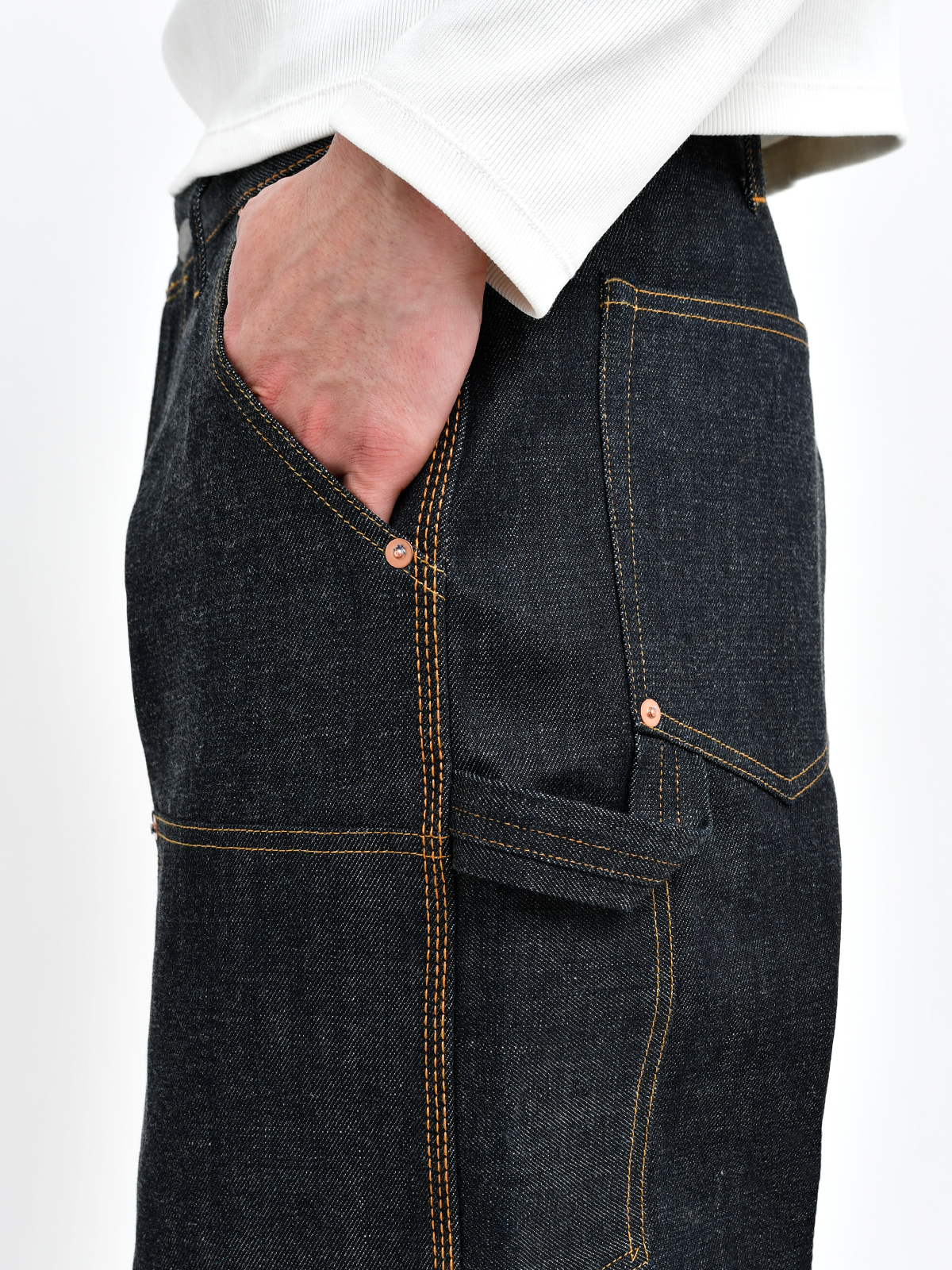 TOKYO DOUBLE KNEE DENIM TROUSERS