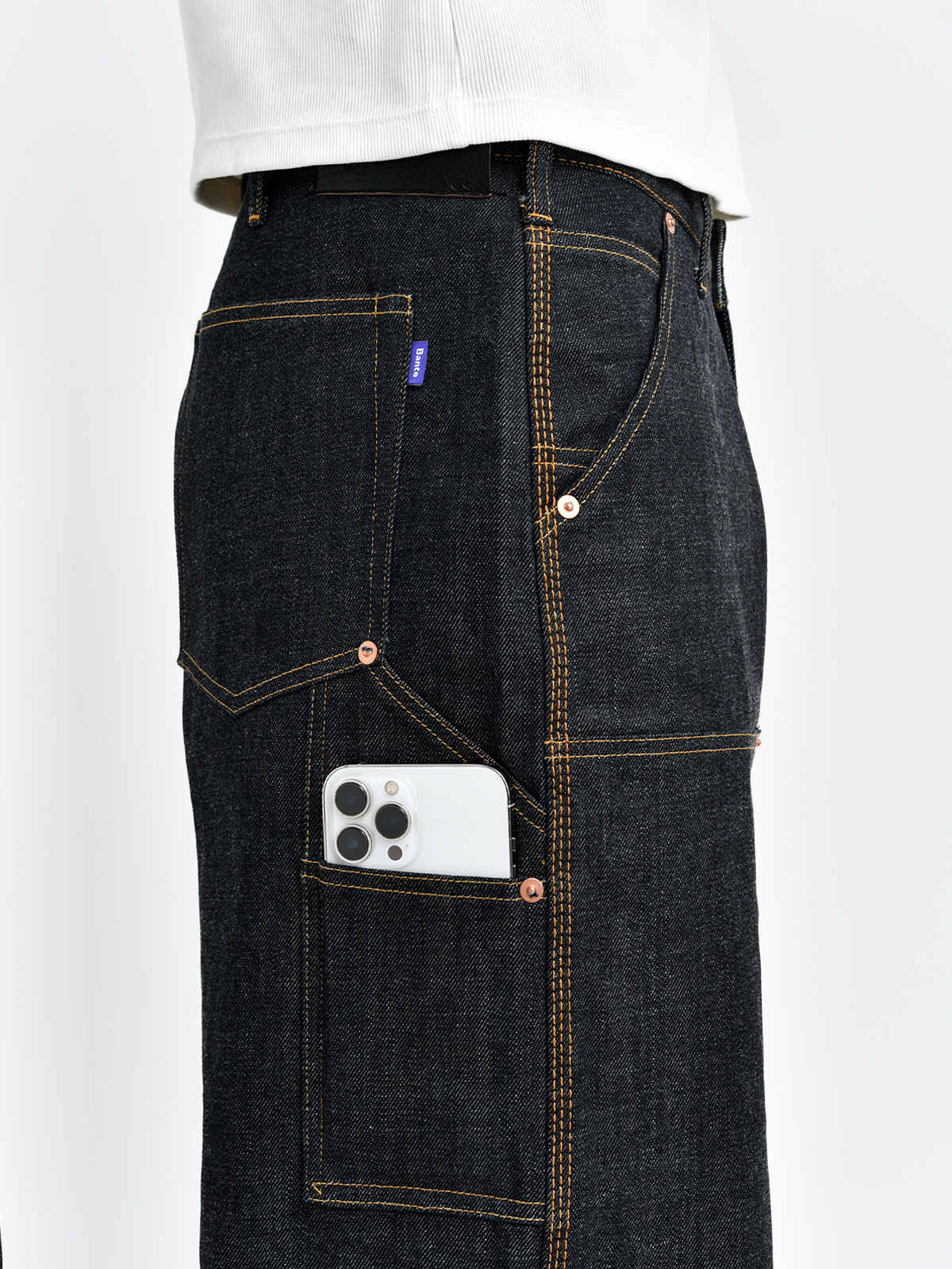 TOKYO DOUBLE KNEE DENIM TROUSERS