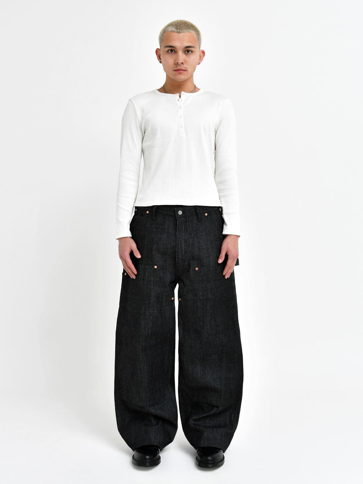 TOKYO DOUBLE KNEE DENIM TROUSERS