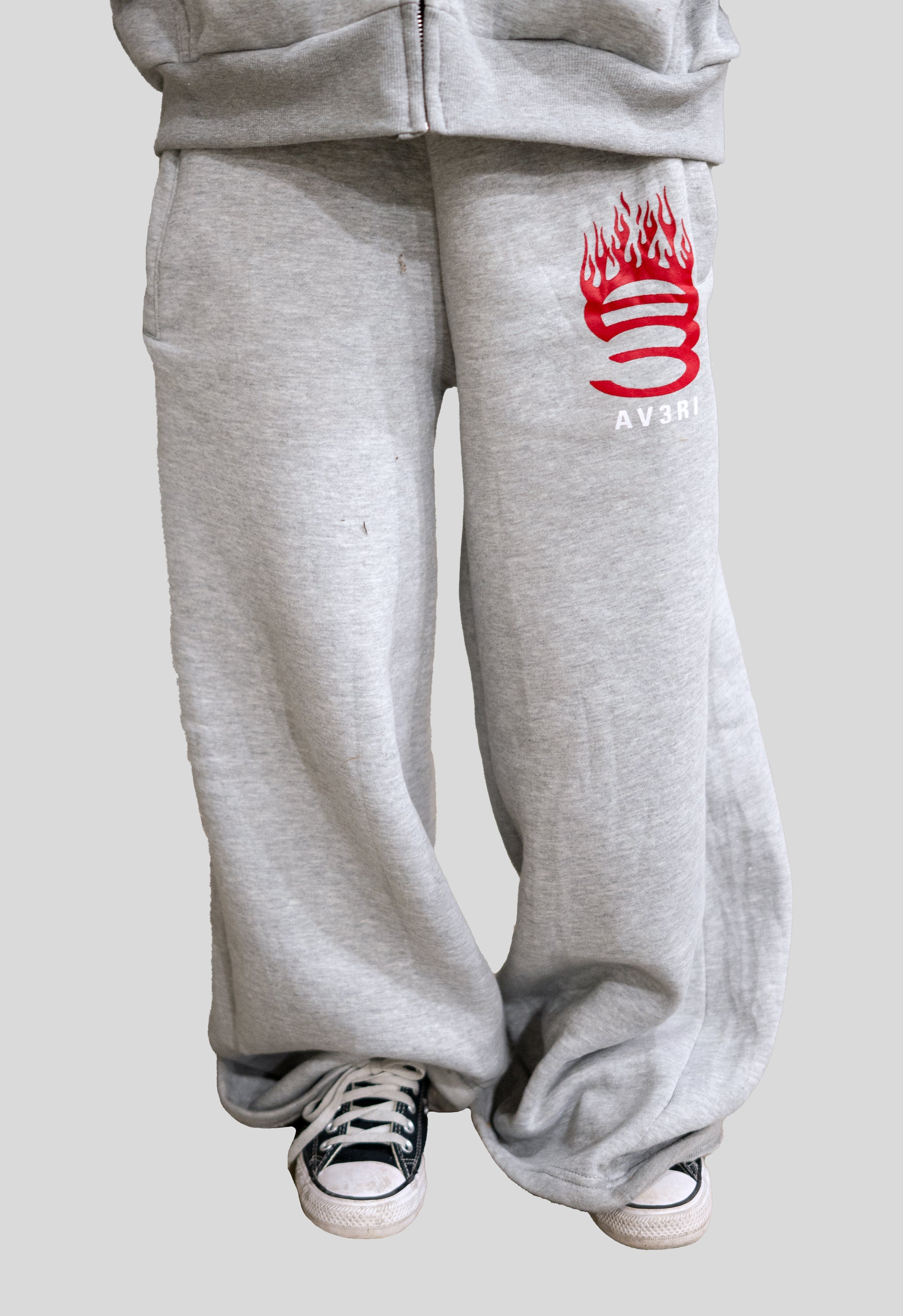 FLAME LOGO ZIP HOODIE & PANTS SET