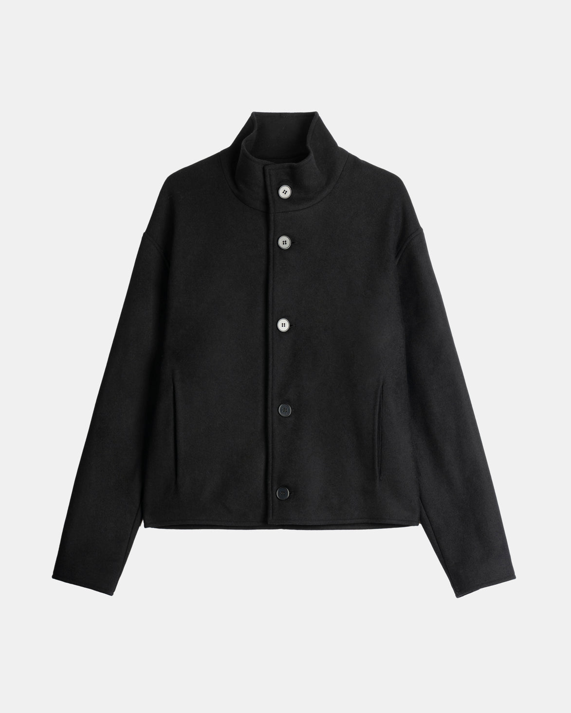 【 PRE ORDER】HIGH COLLAR WOOL JACKET- Ship on Feb 27th
