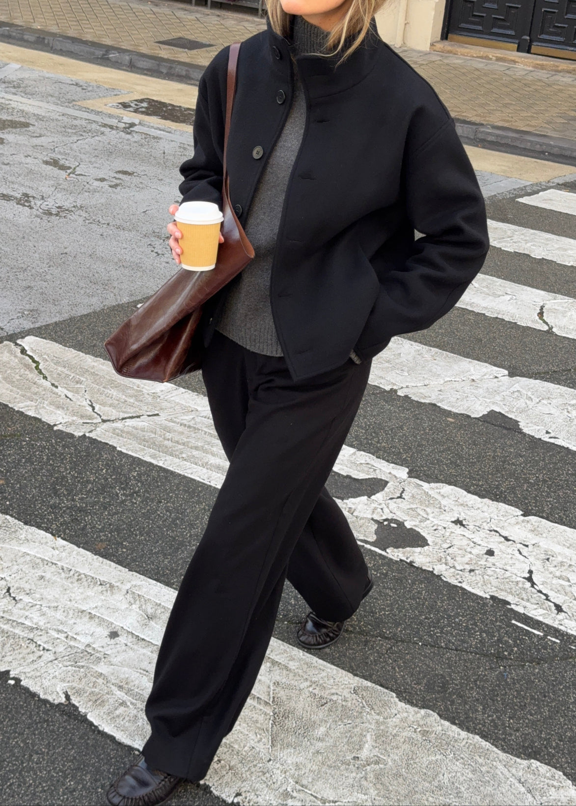 【 PRE ORDER】HIGH COLLAR WOOL JACKET- Ship on Feb 27th