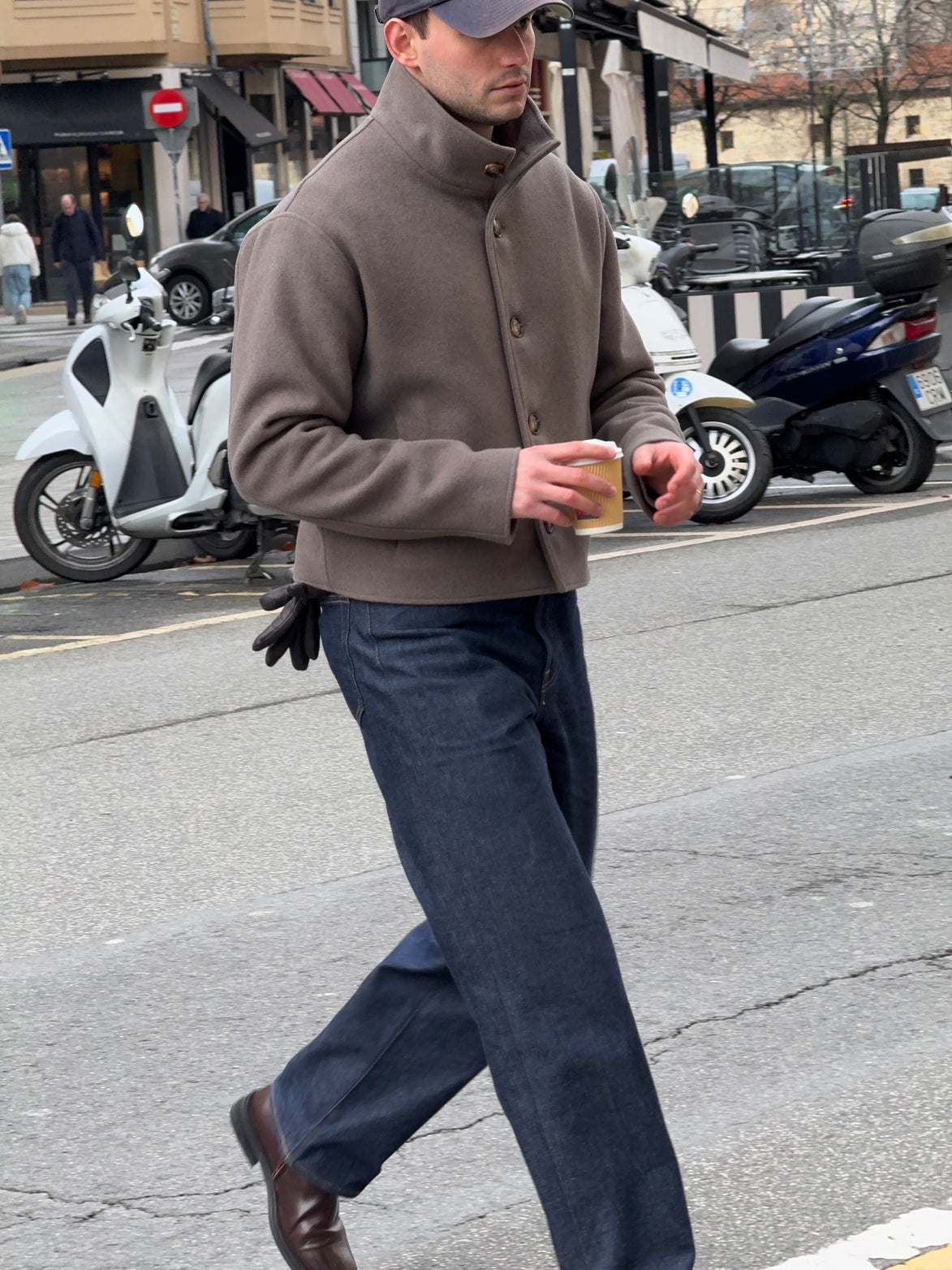 【 PRE ORDER】HIGH COLLAR WOOL JACKET- Ship on Feb 27th