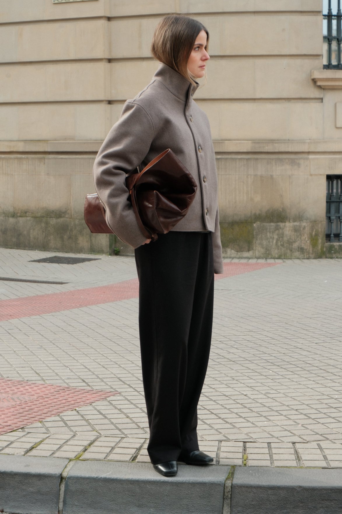 【 PRE ORDER】HIGH COLLAR WOOL JACKET- Ship on Feb 27th