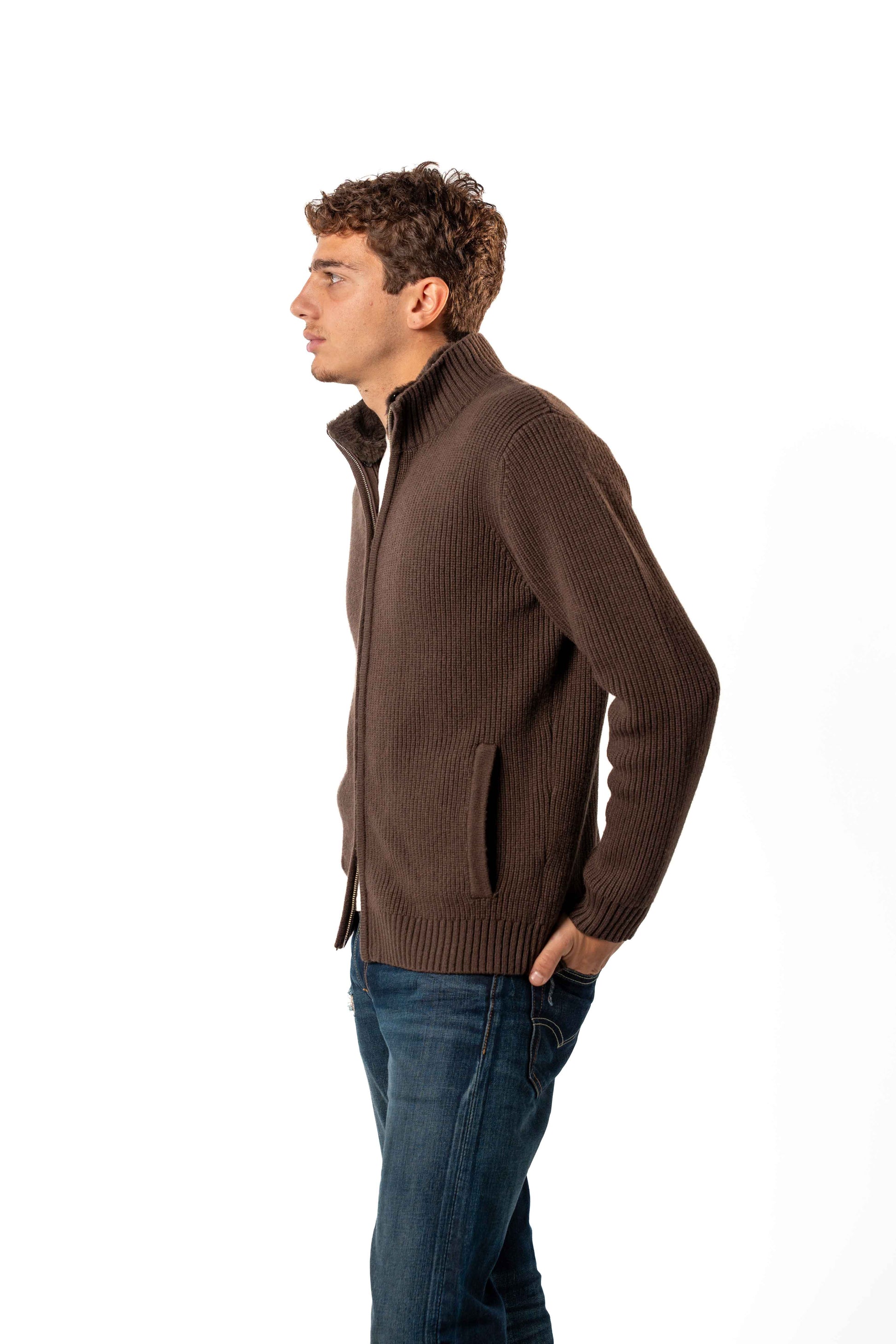 FUR COLLAR WOOL BLOUSON