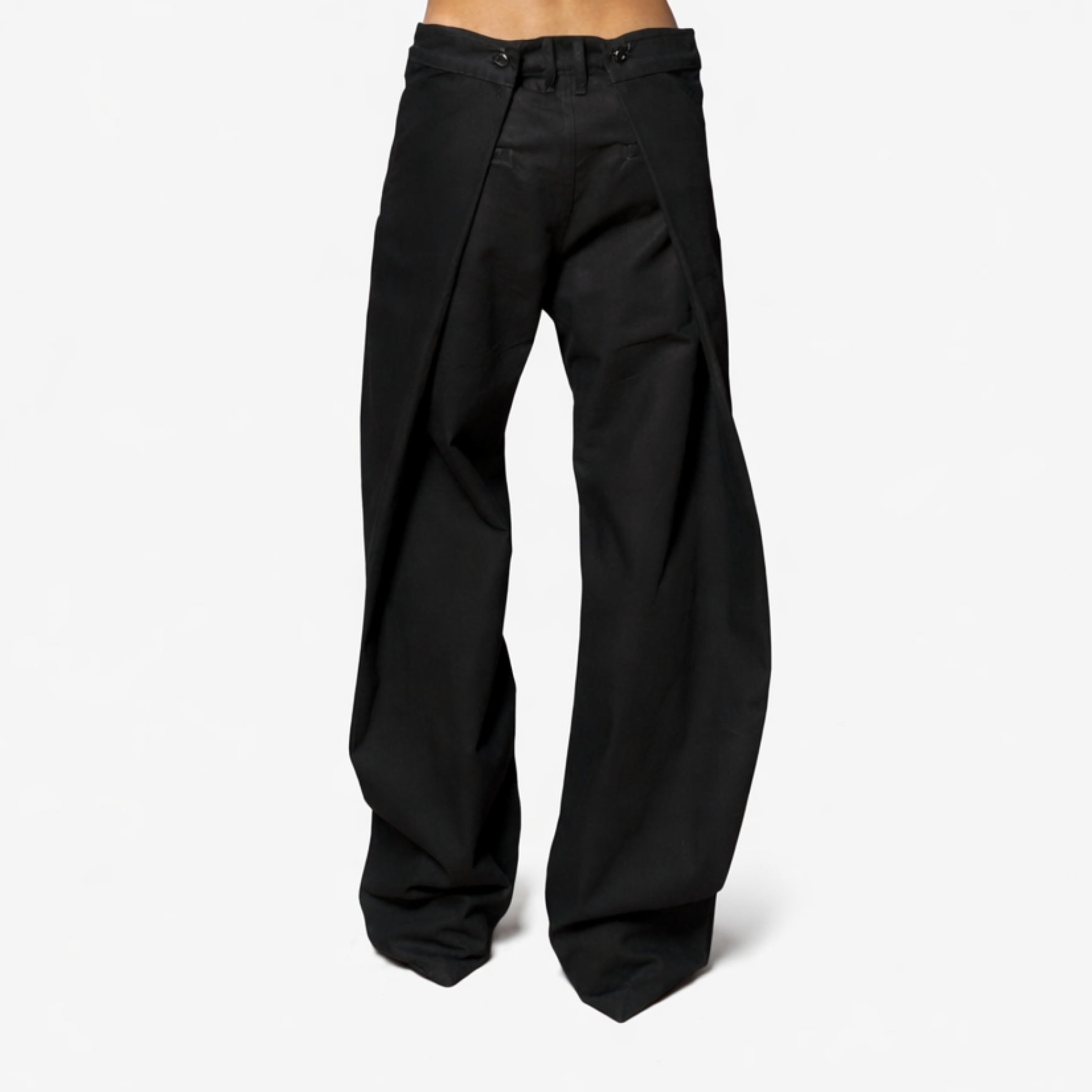 DUAL-SILHOUETTE WIDE-LEG TROUSERS