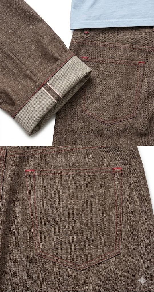 BROWN TWILL JEANS