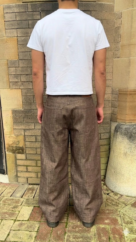BROWN TWILL JEANS