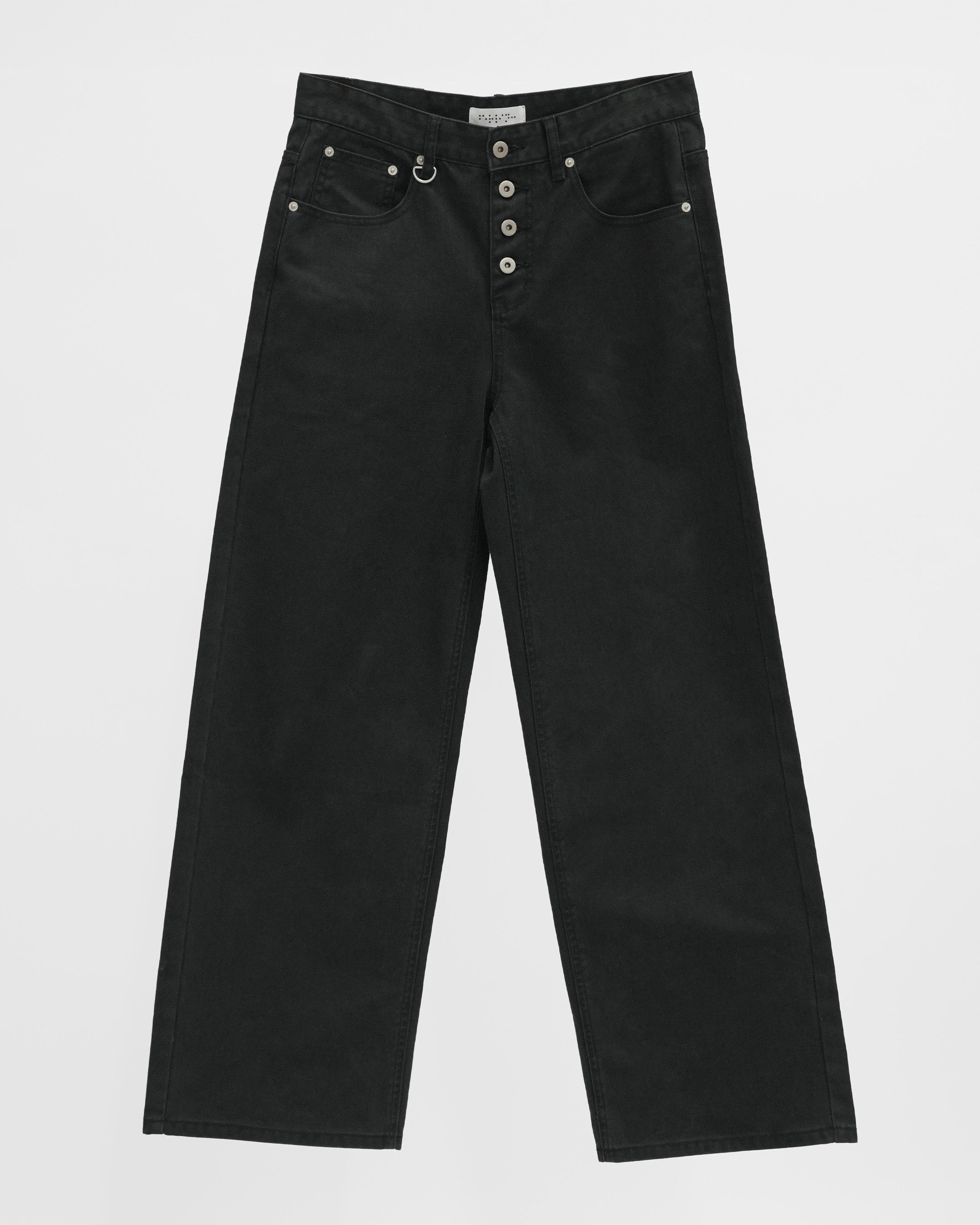 WASHED HERRINGBONE TWILL PANTS