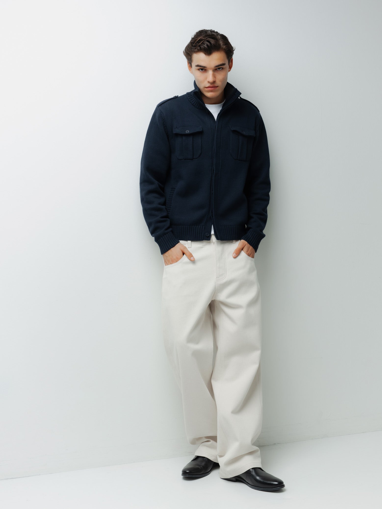 CREME DUCK CANVAS PANTS