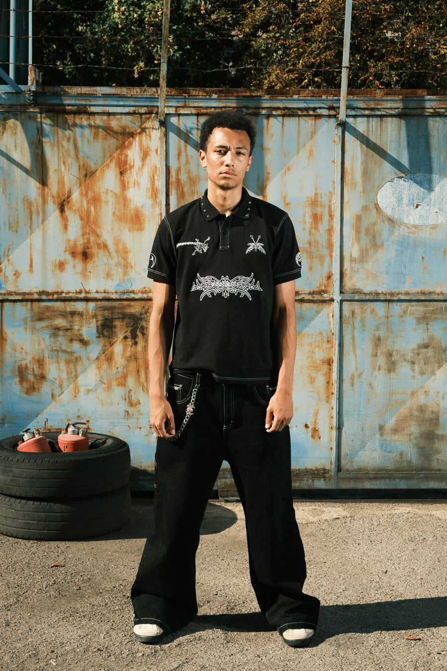 Raw Black Denim - Baggy Jeans