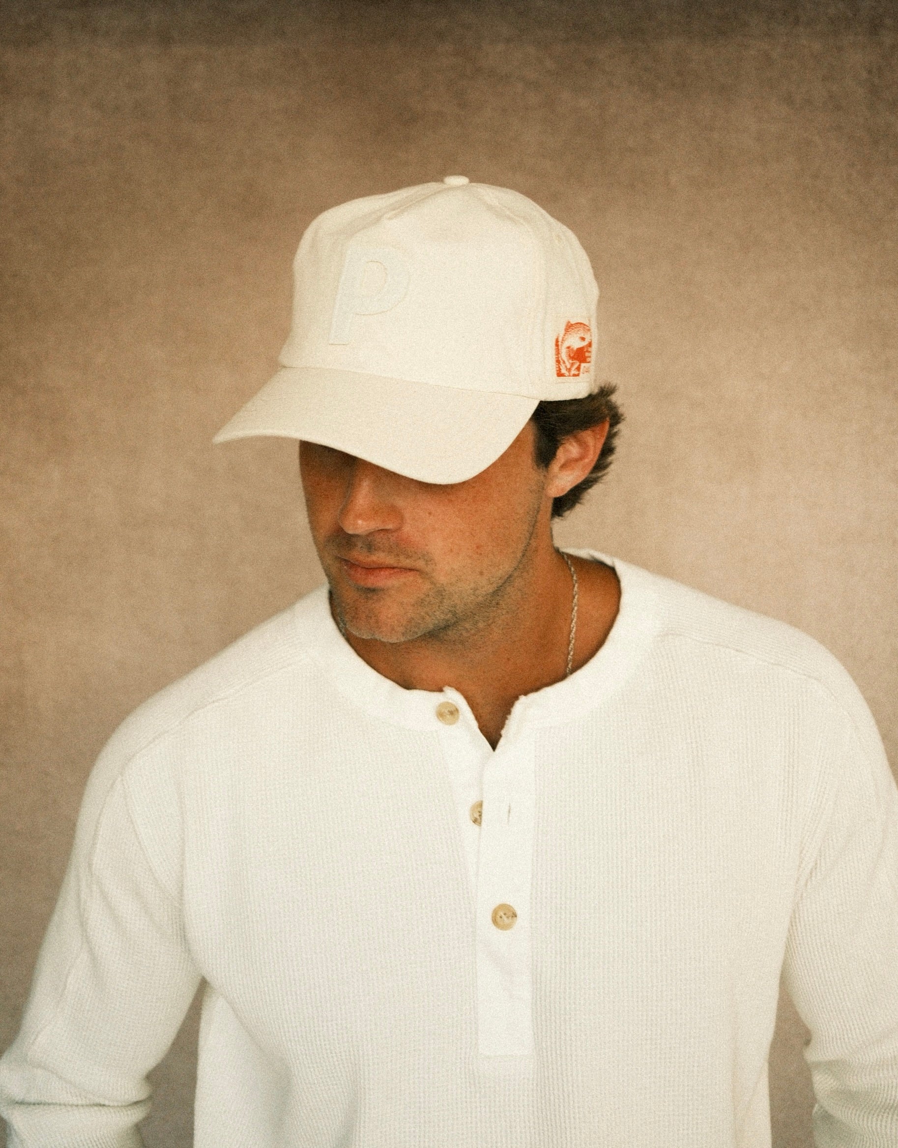 Long-Sleeve Waffle Henley