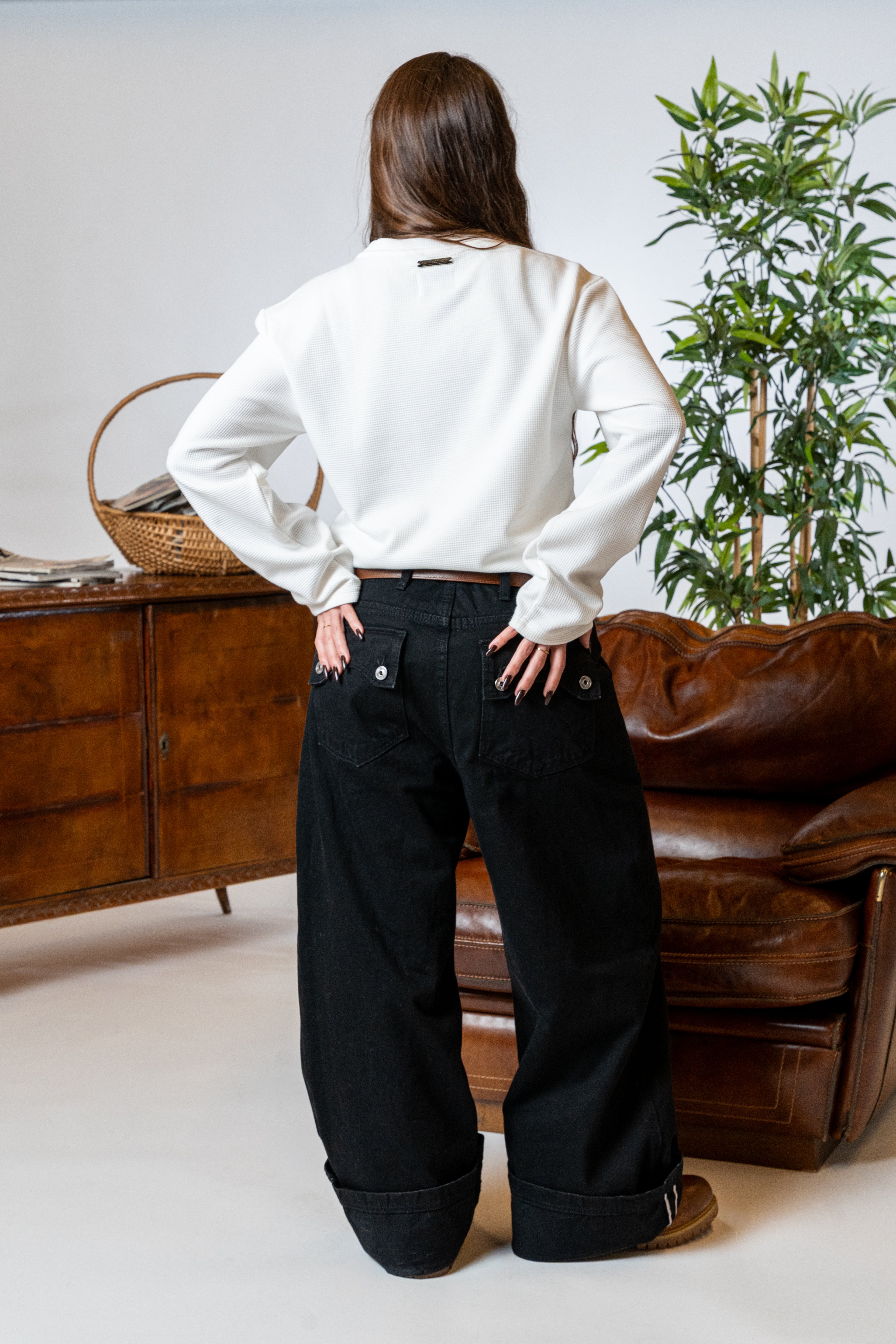 SELVEDGE DENIM BAGGY JEANS