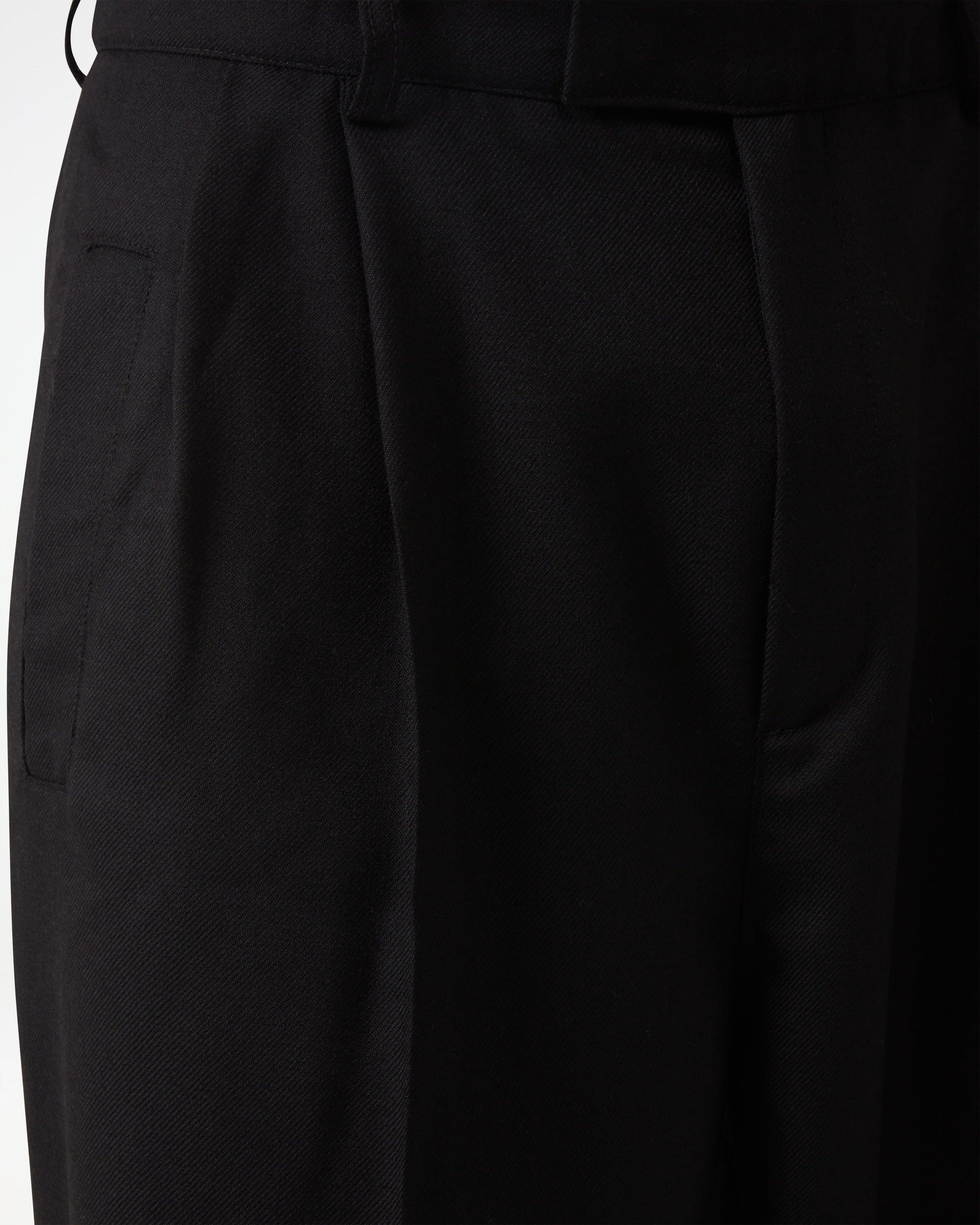 Black Pleated Trousers 