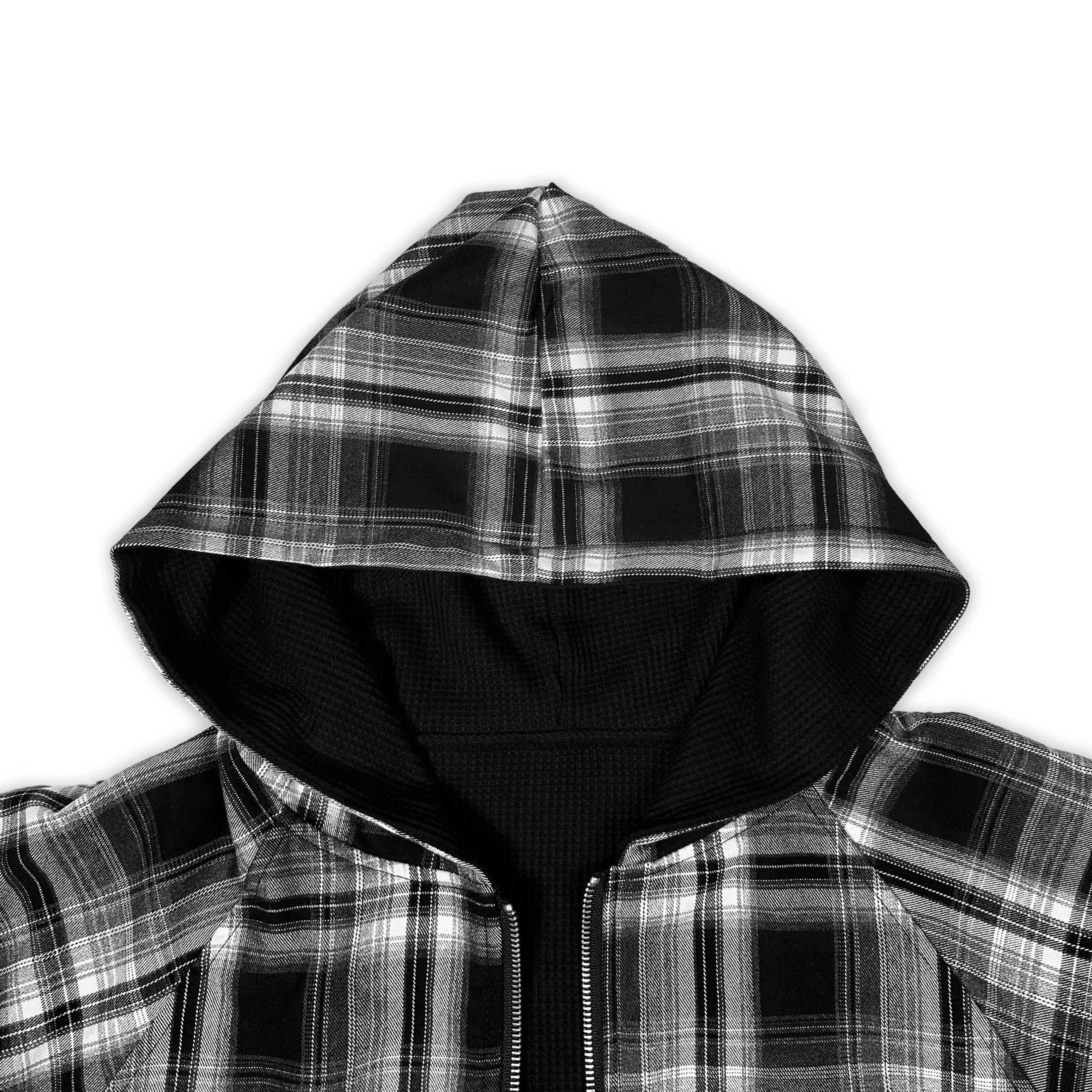 Black&Grey Flannel Hoodie