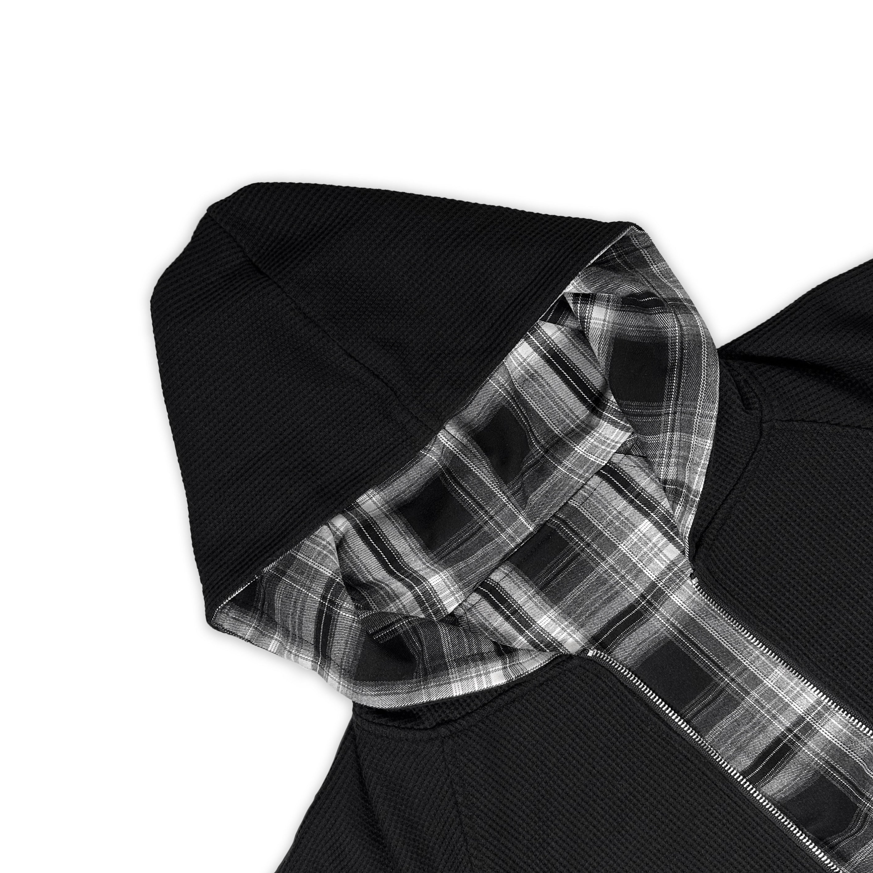 Black&Grey Flannel Hoodie