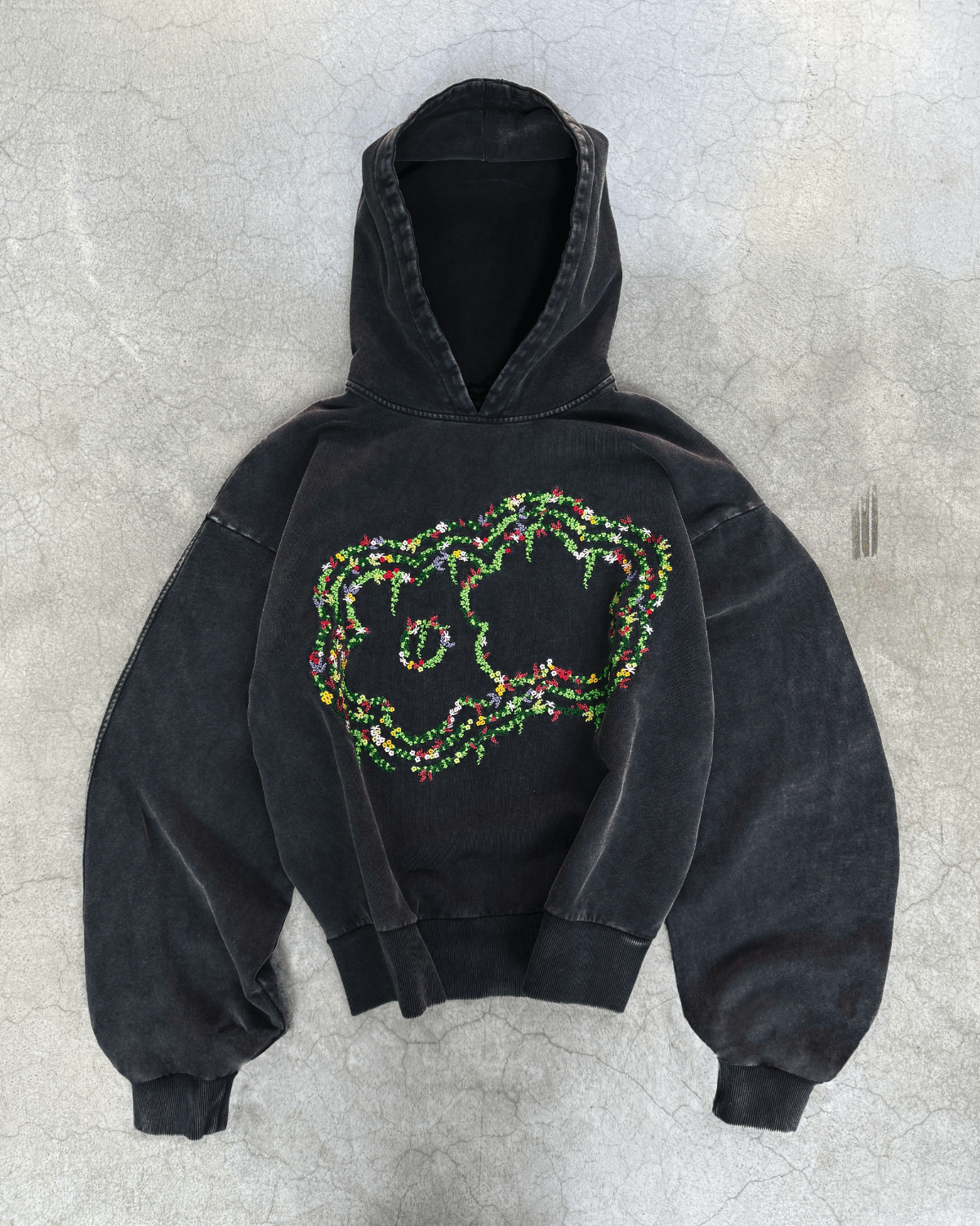 TRIPLE FLEURS HOODIE