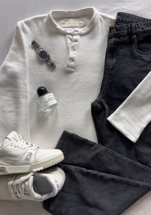 HENLEY LONG SLEEVE