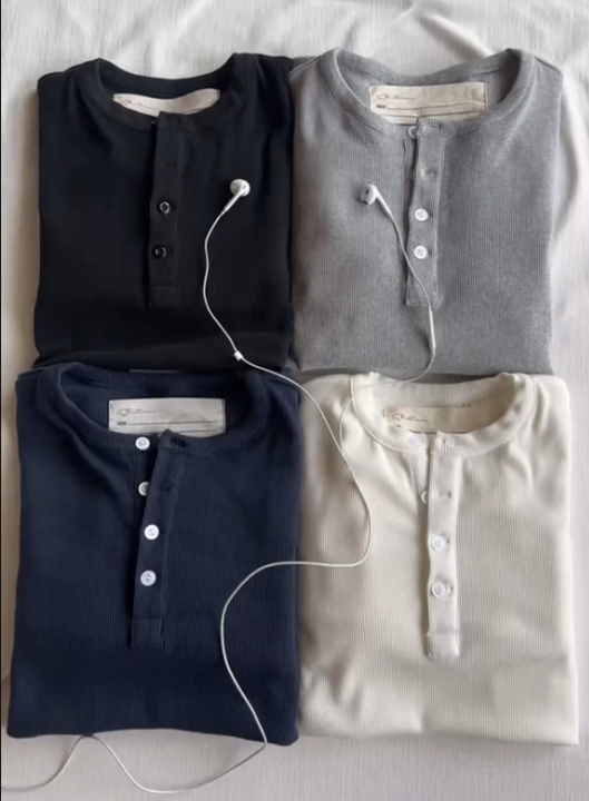 HENLEY LONG SLEEVE