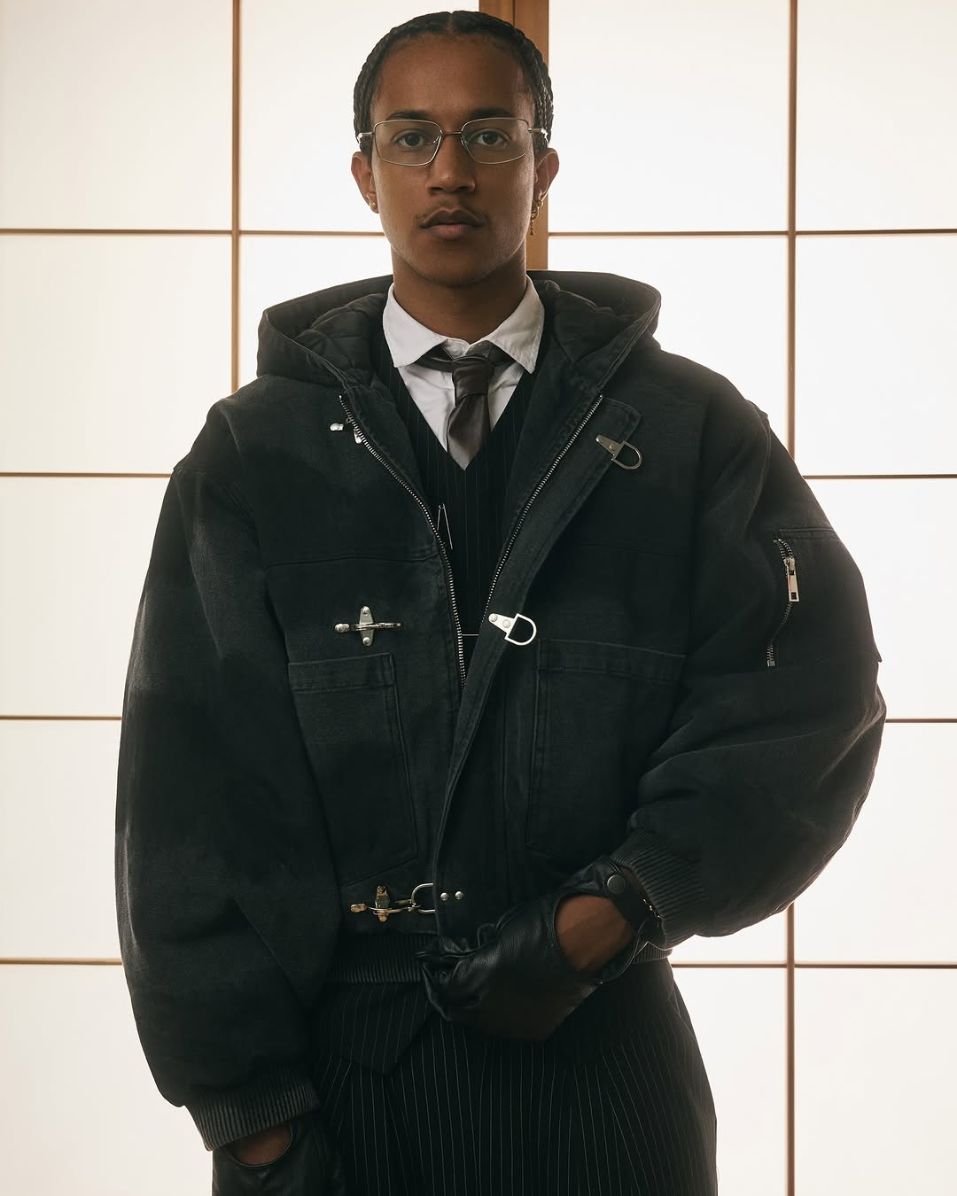 CANVAS CLASP WORKWEAR BOMBER JACKET