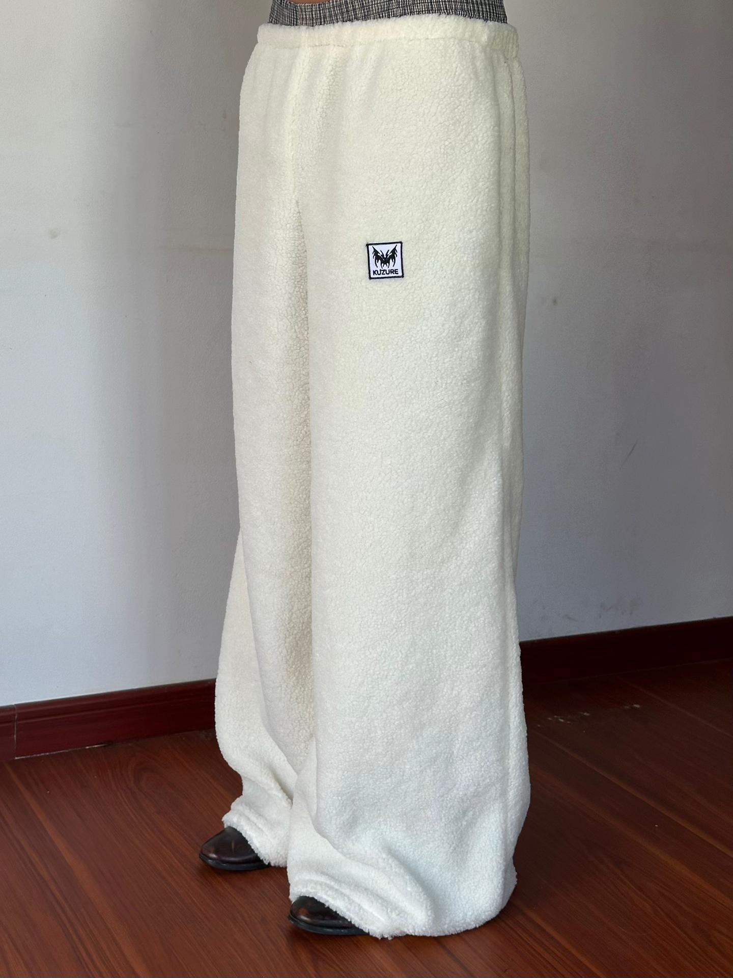 SHERPA FLEECE WIDE PANTS