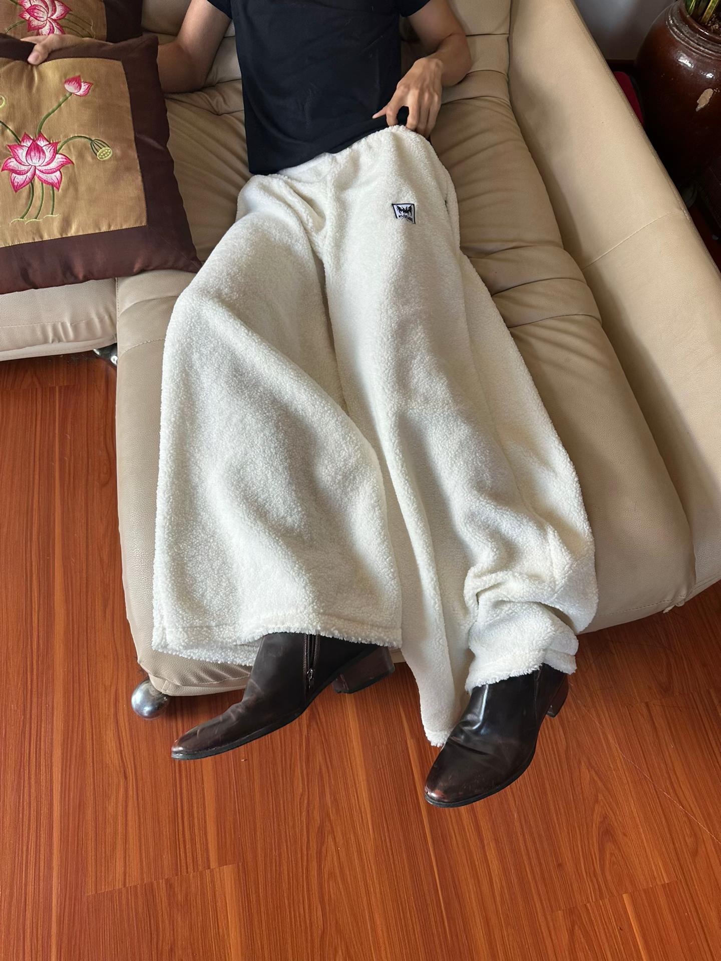 SHERPA FLEECE WIDE PANTS